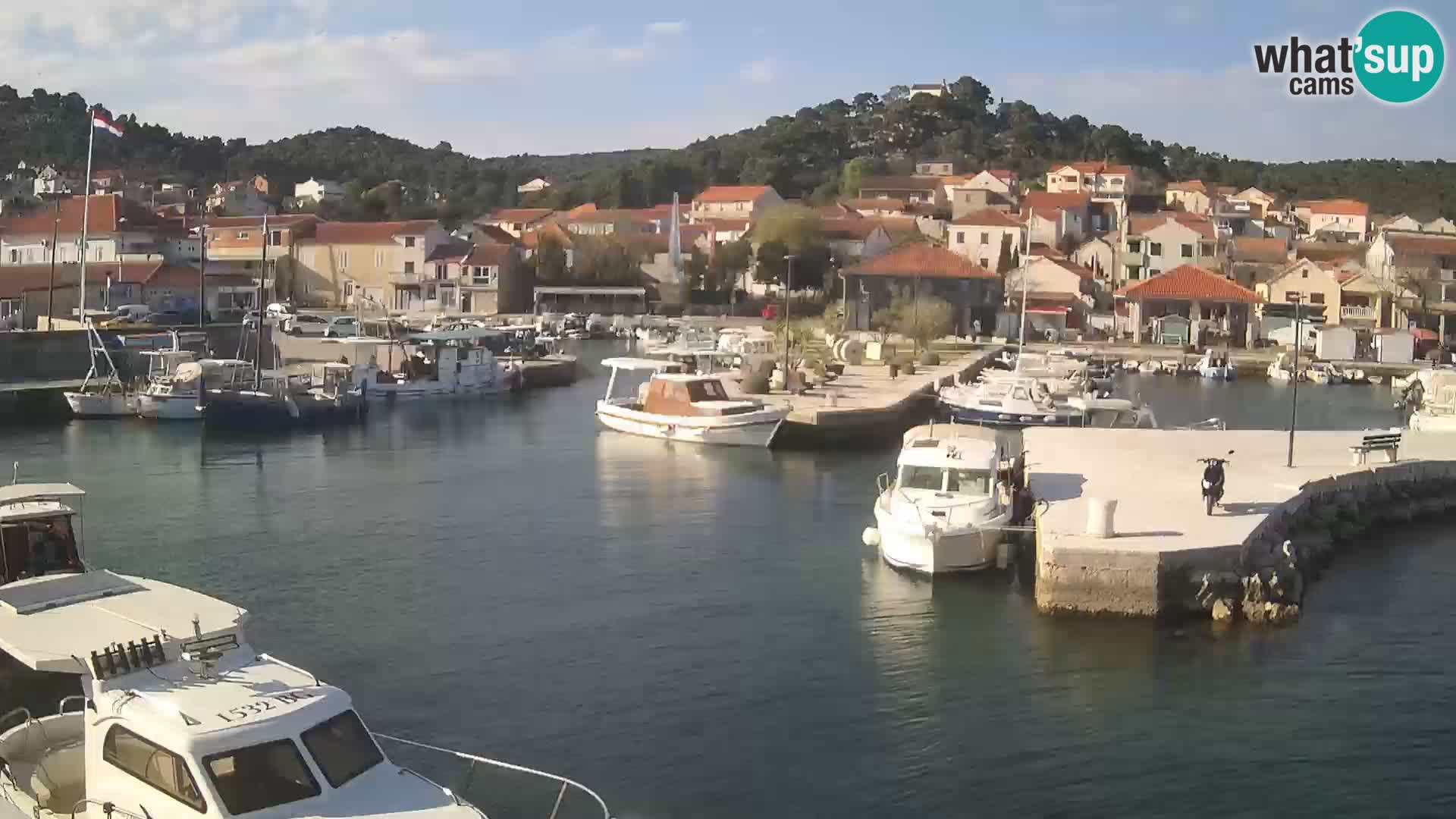 Webcam Tkon – marina and city