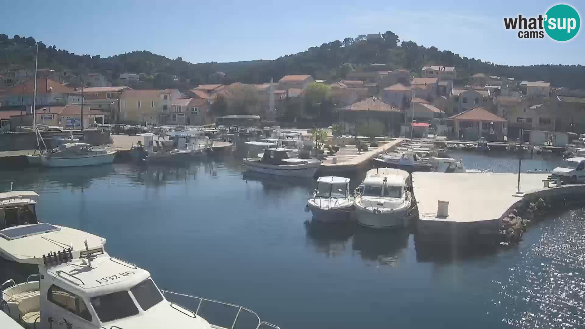 Spletna kamera Tkon – Marina in mesto