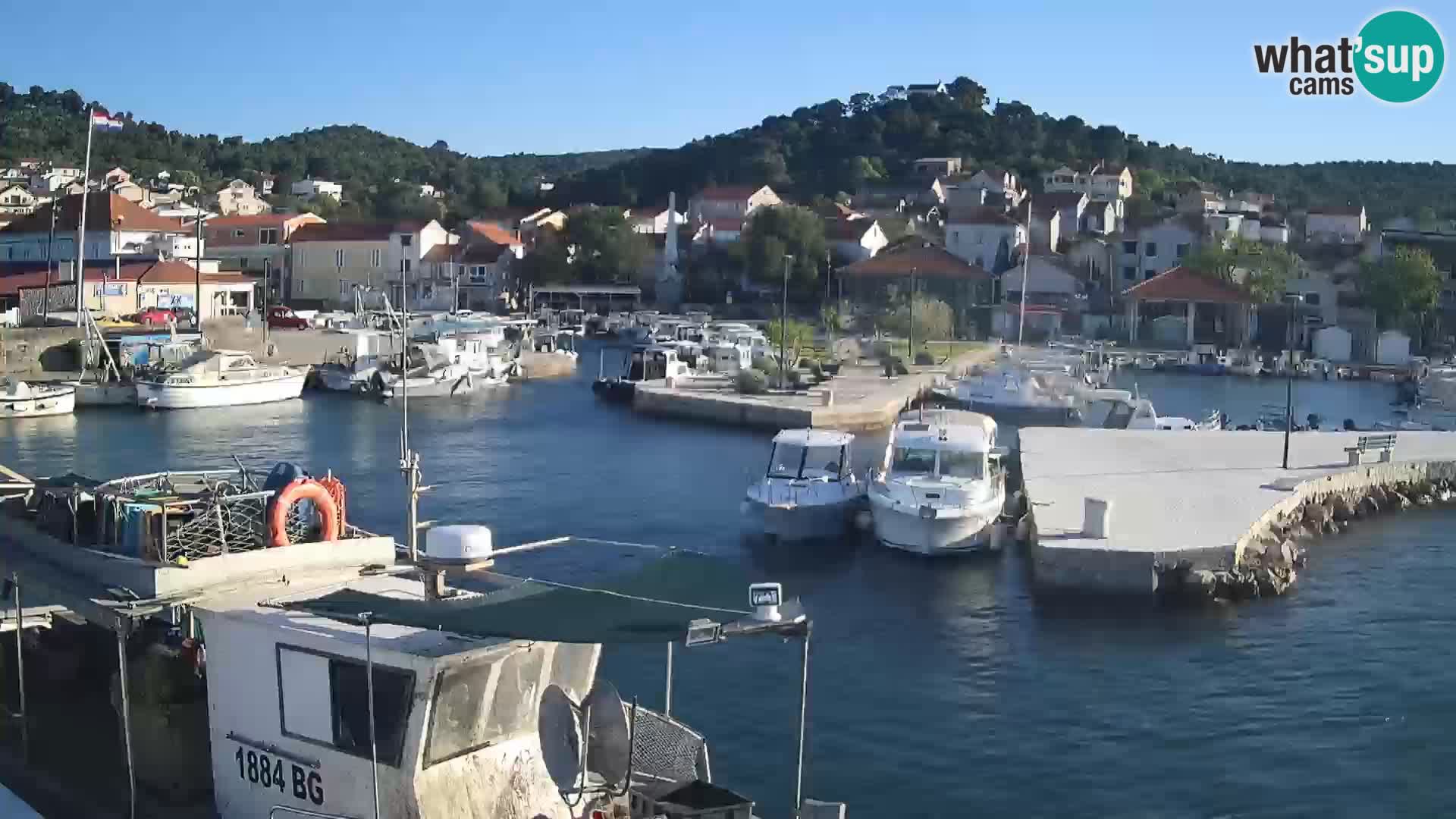 Webcam Tkon – marina and city