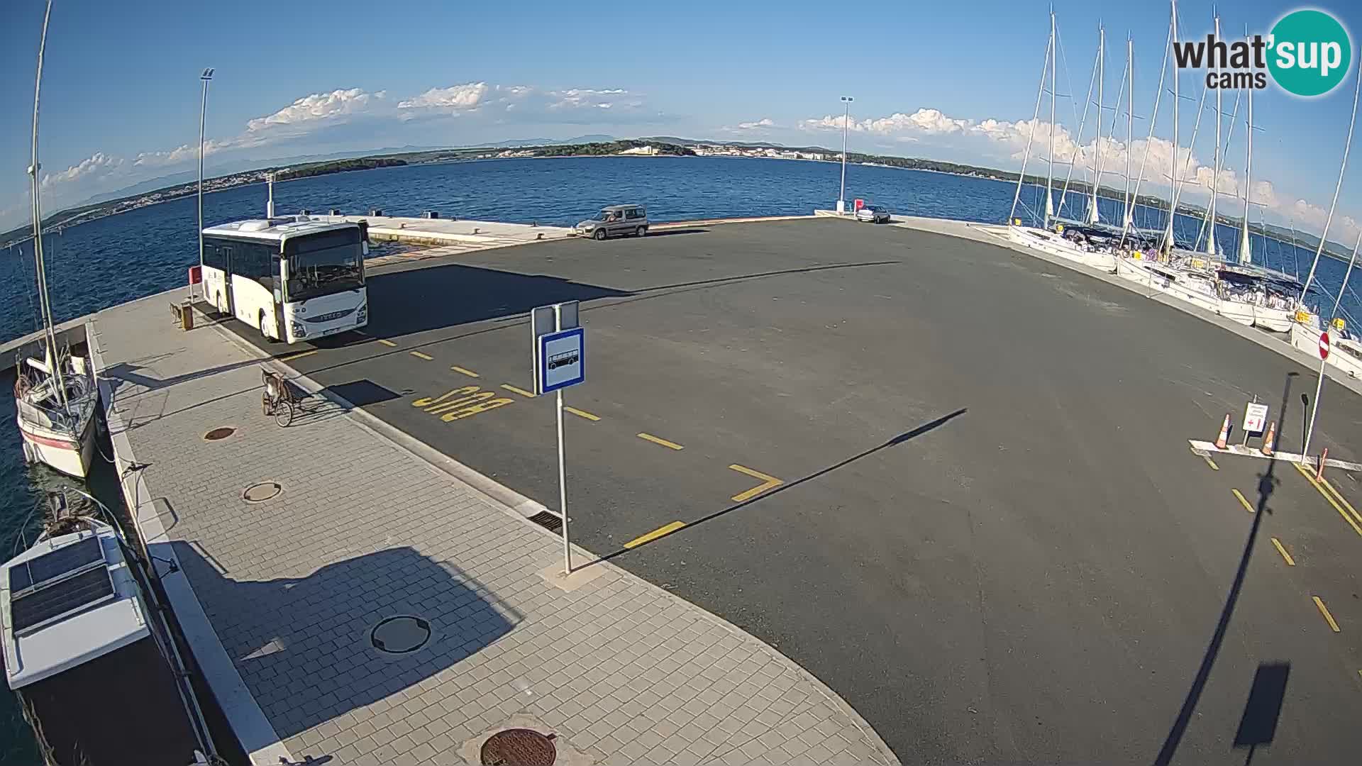 Tkon Live cam – ferry – Dalmatie – Croatie