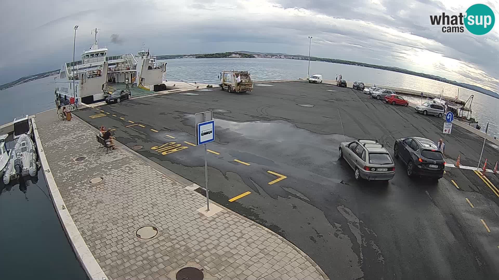 Tkon Live cam – ferry – Dalmatie – Croatie