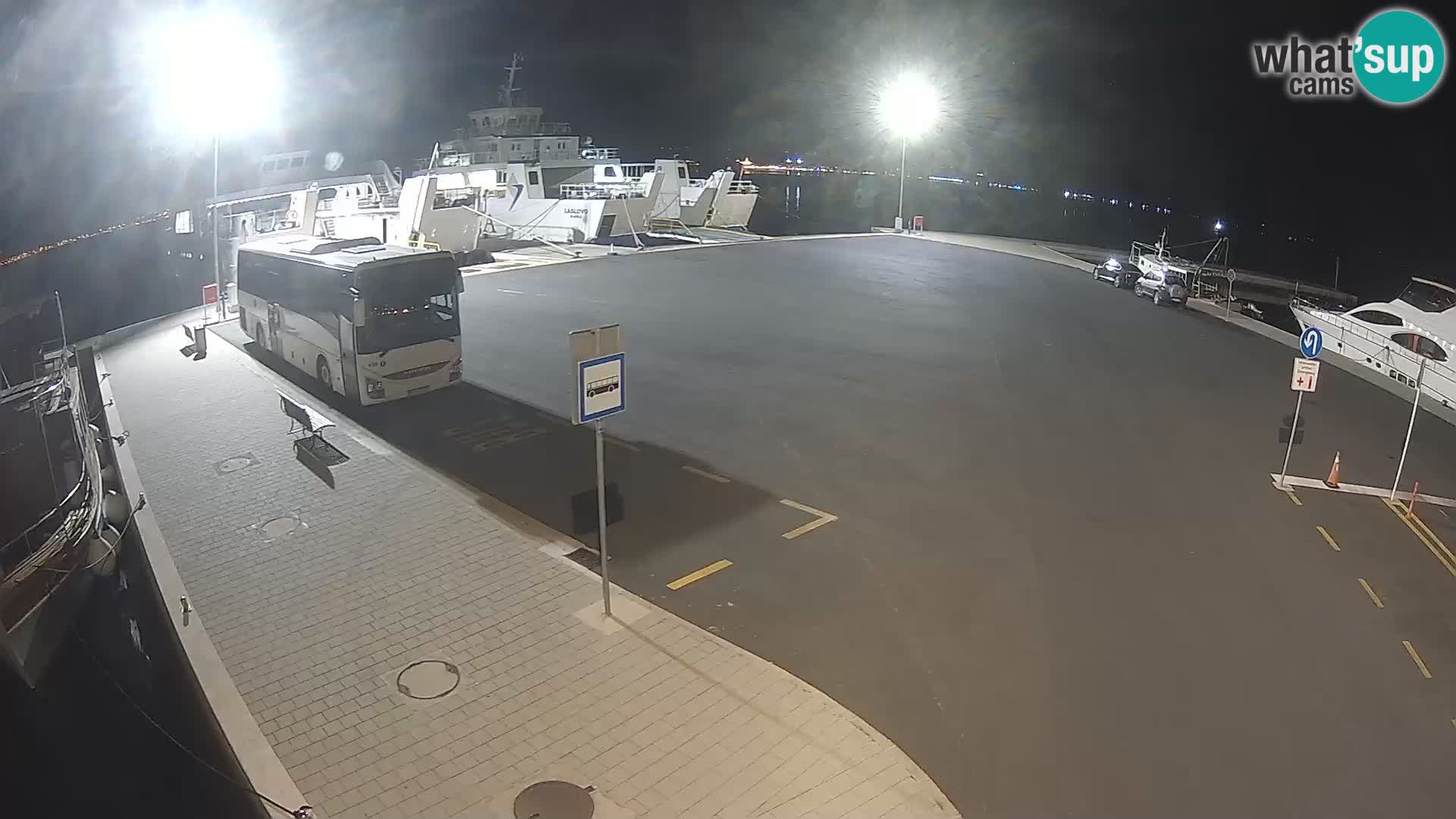 Tkon Live cam – ferry – Dalmatie – Croatie