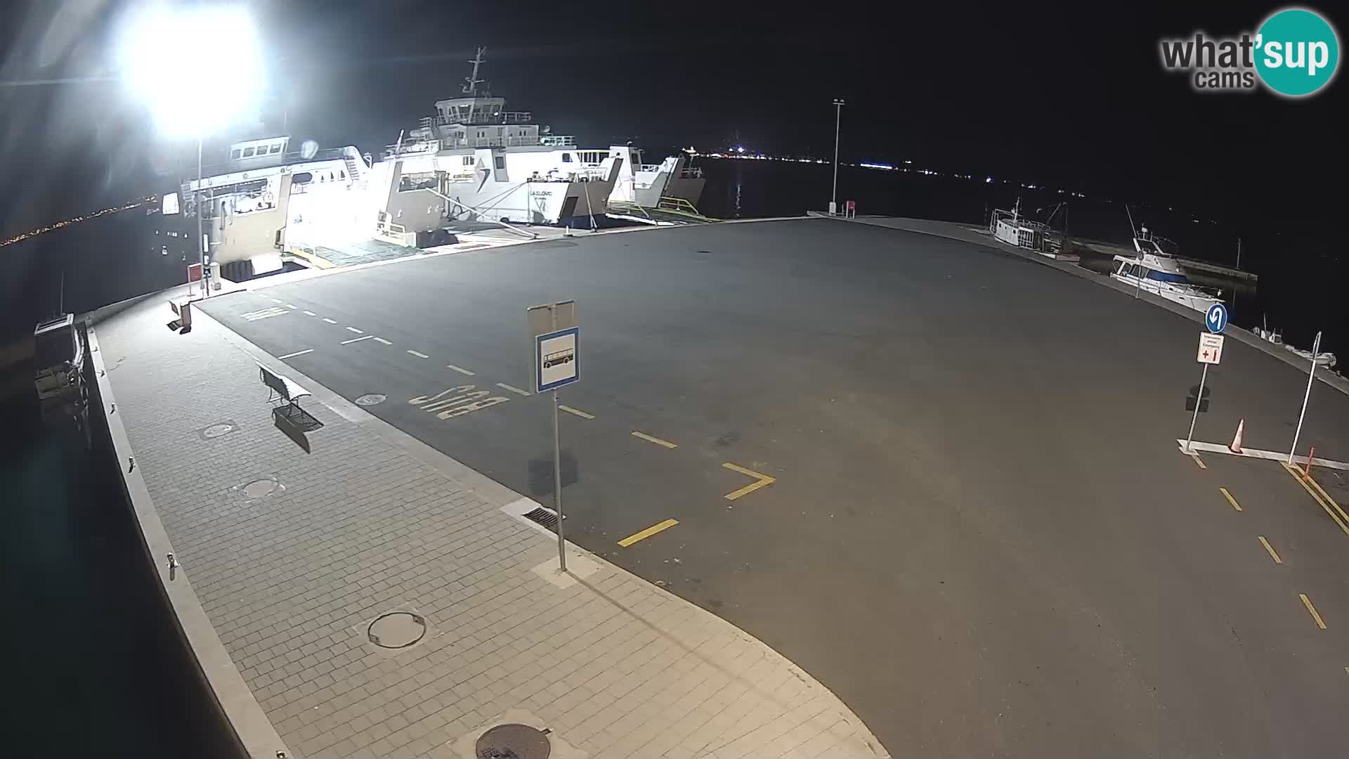 Tkon Live cam – ferry – Dalmatie – Croatie