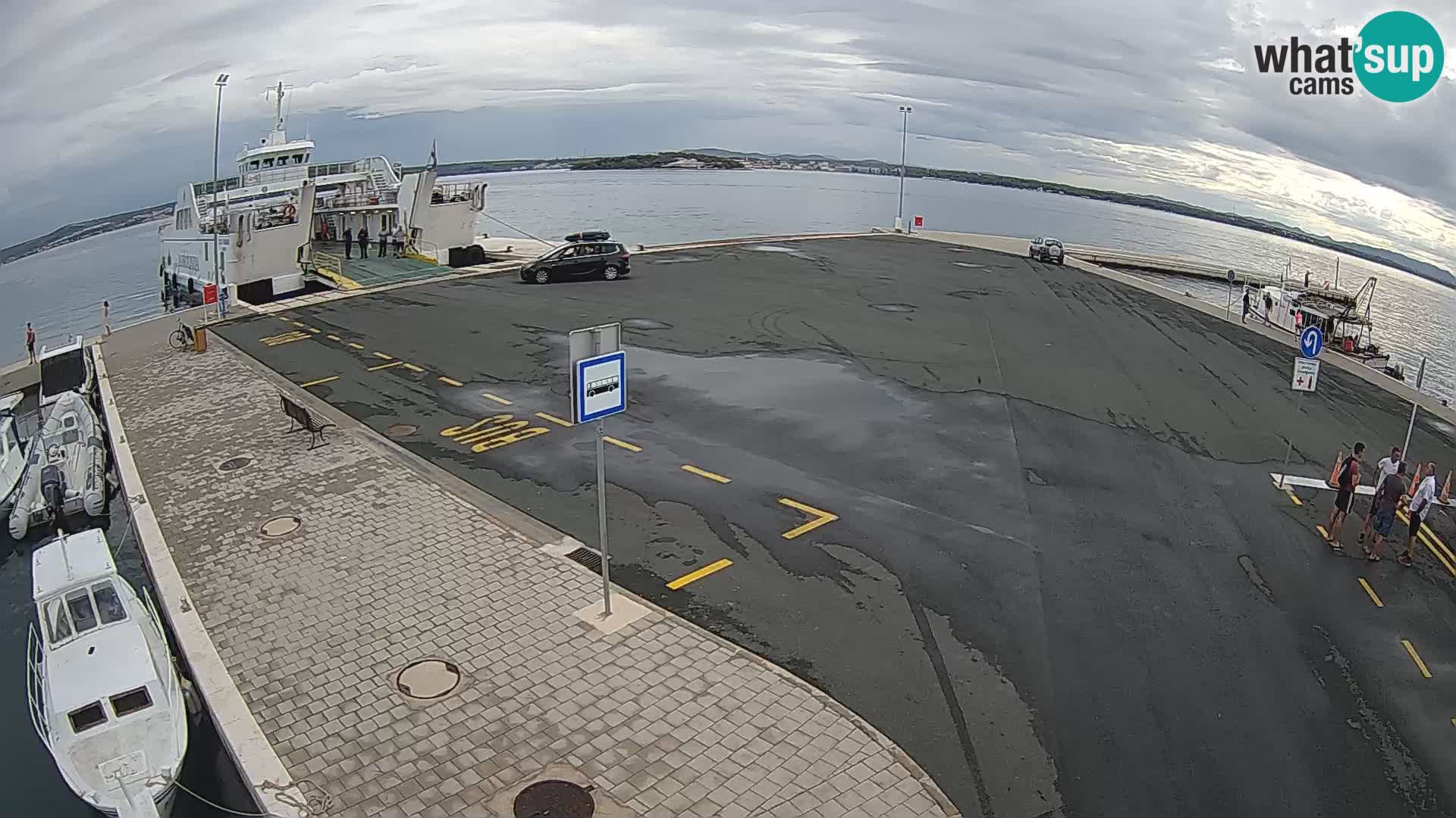 Tkon Live cam – ferry – Dalmatie – Croatie