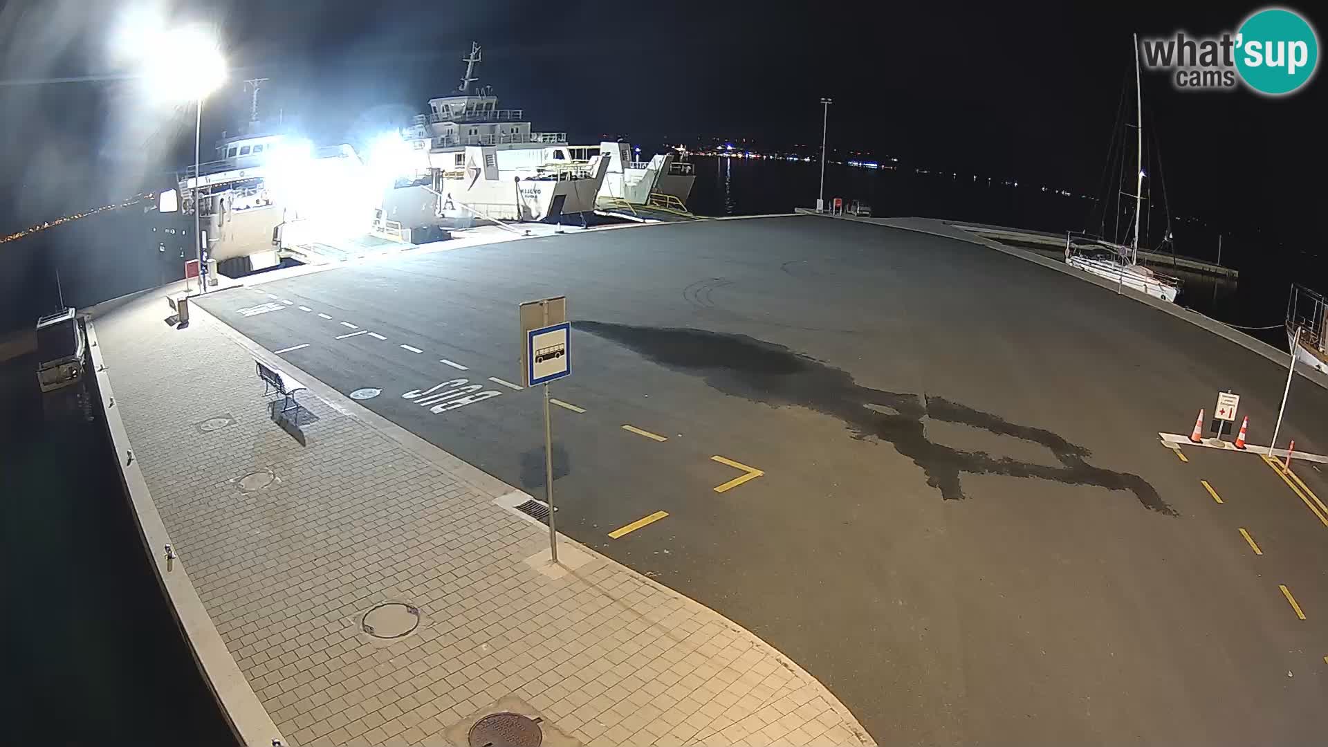 Tkon Live cam – ferry – Dalmatie – Croatie