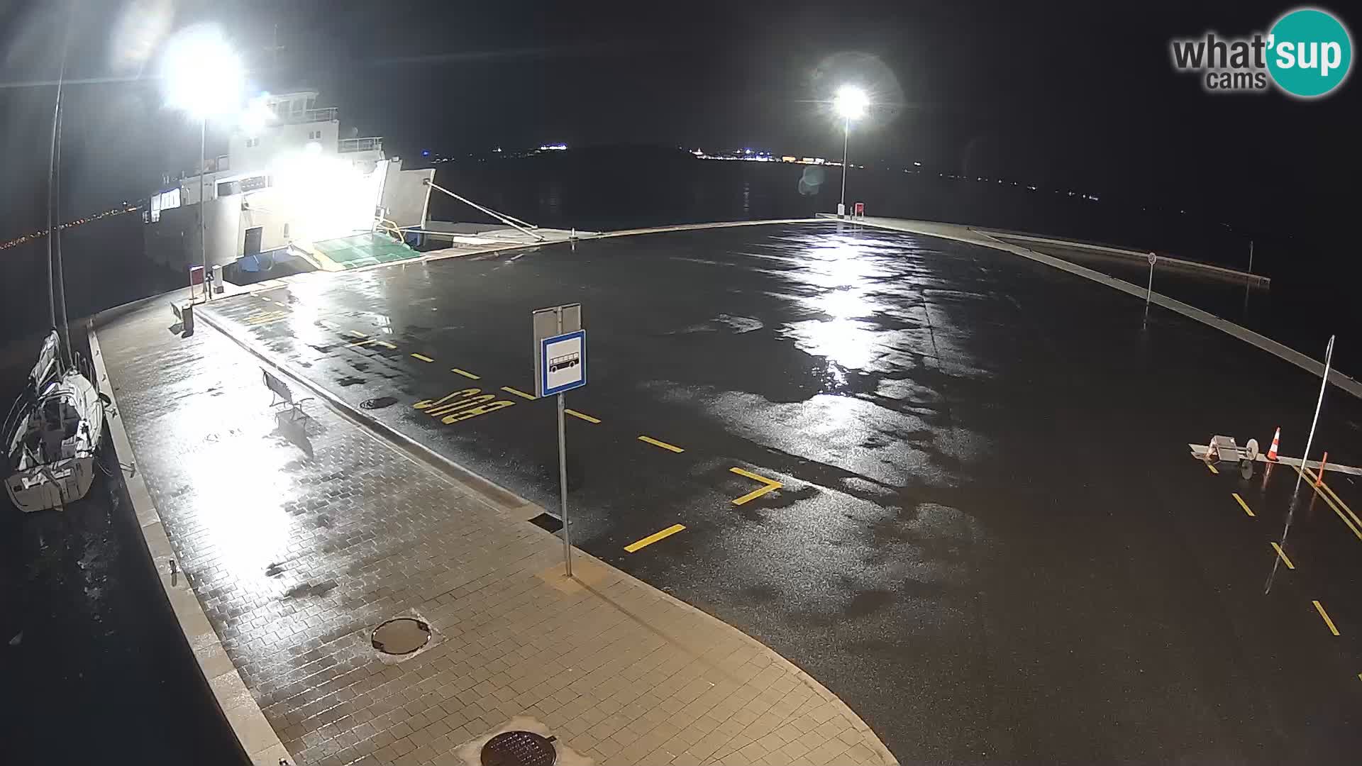 Tkon Live cam – ferry – Dalmatie – Croatie