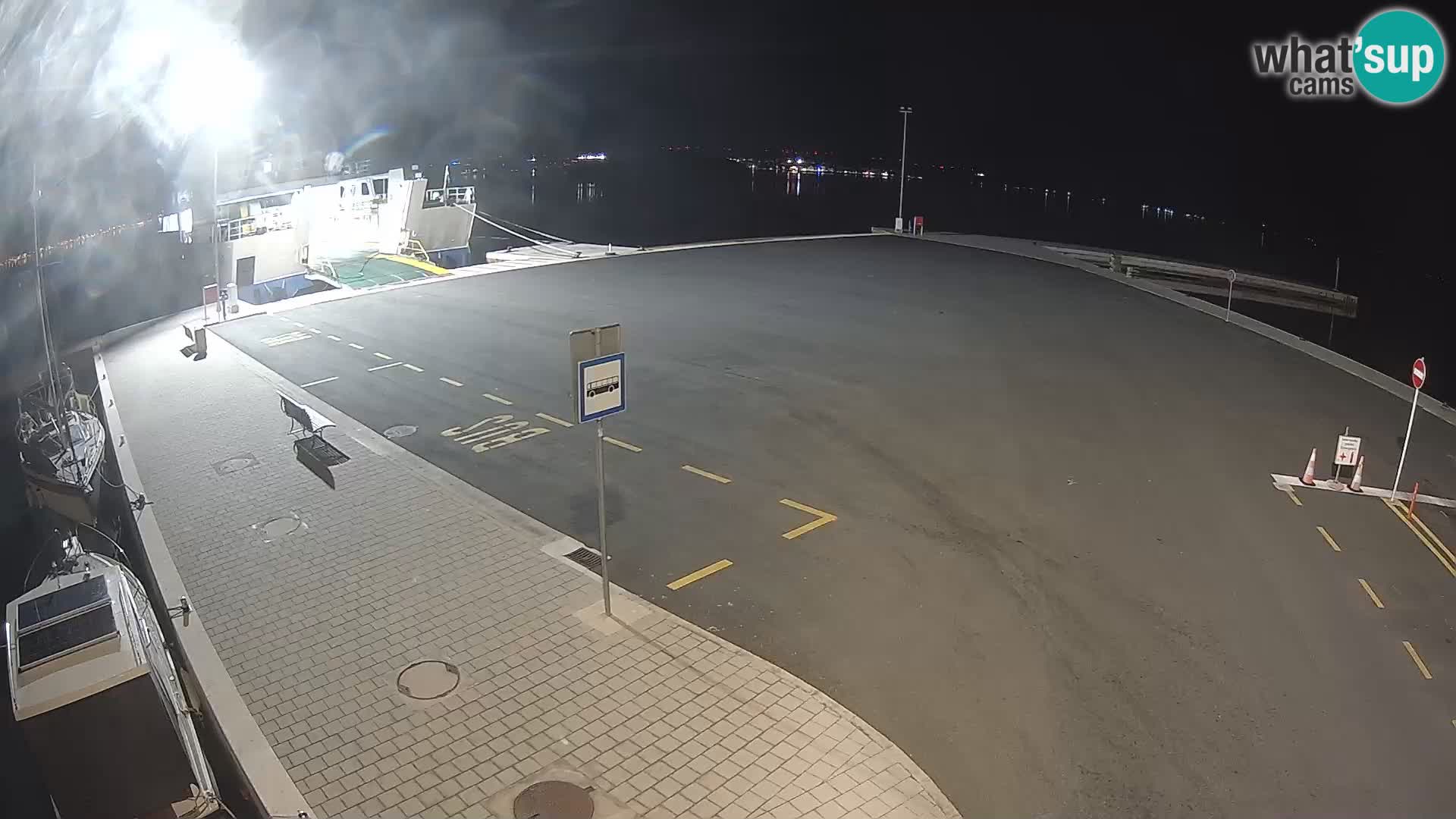 Tkon Live cam – ferry – Dalmatie – Croatie