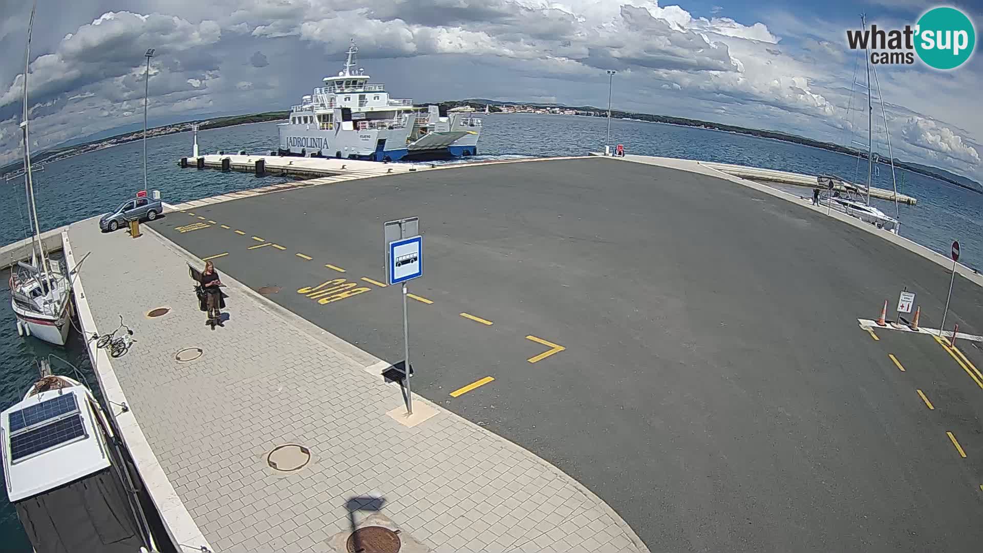 Tkon Live cam – ferry – Dalmatie – Croatie