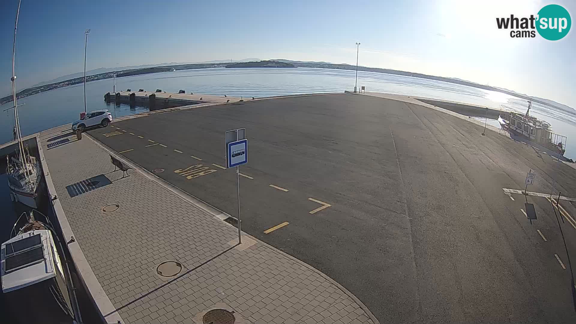 Tkon Live cam – ferry – Dalmatie – Croatie