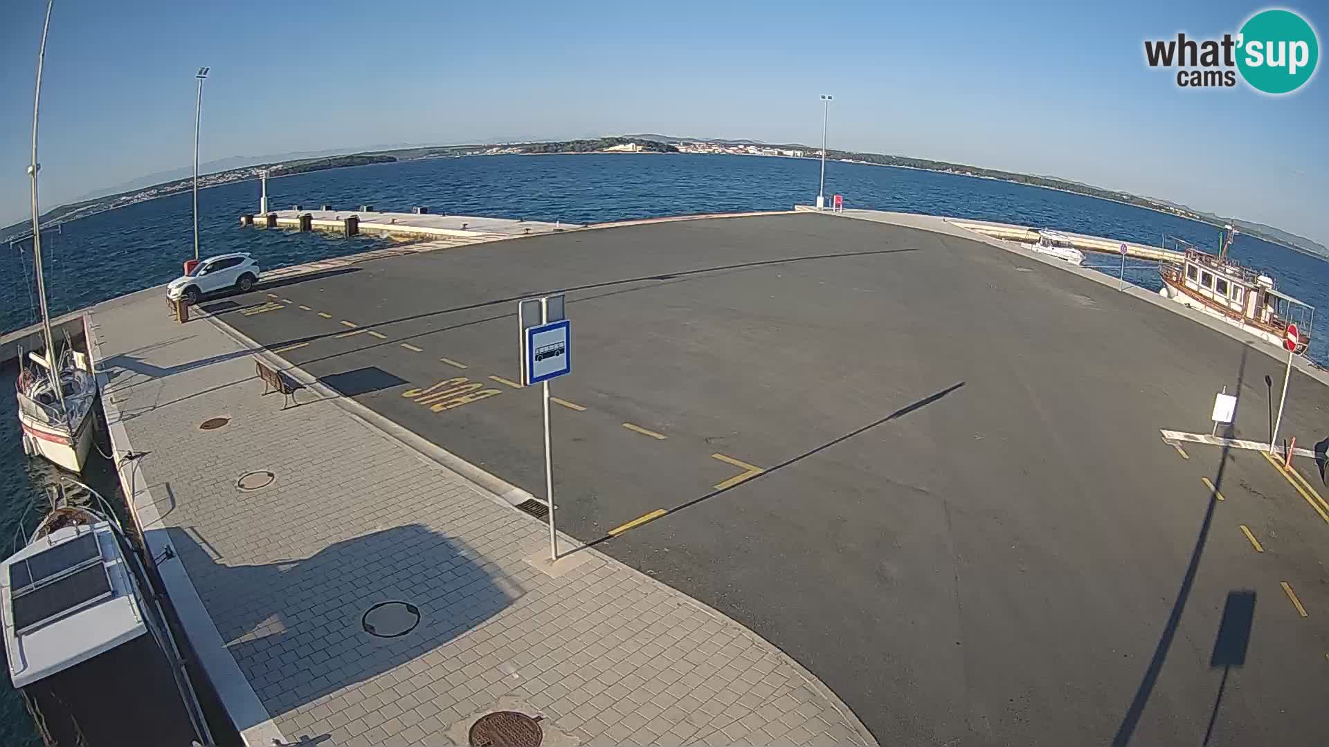 Tkon Live cam – ferry – Dalmatie – Croatie