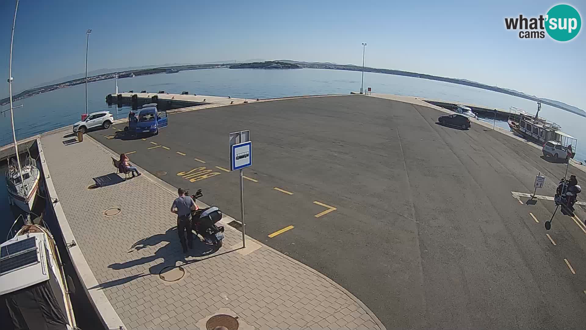 Tkon Live cam – ferry – Dalmatie – Croatie