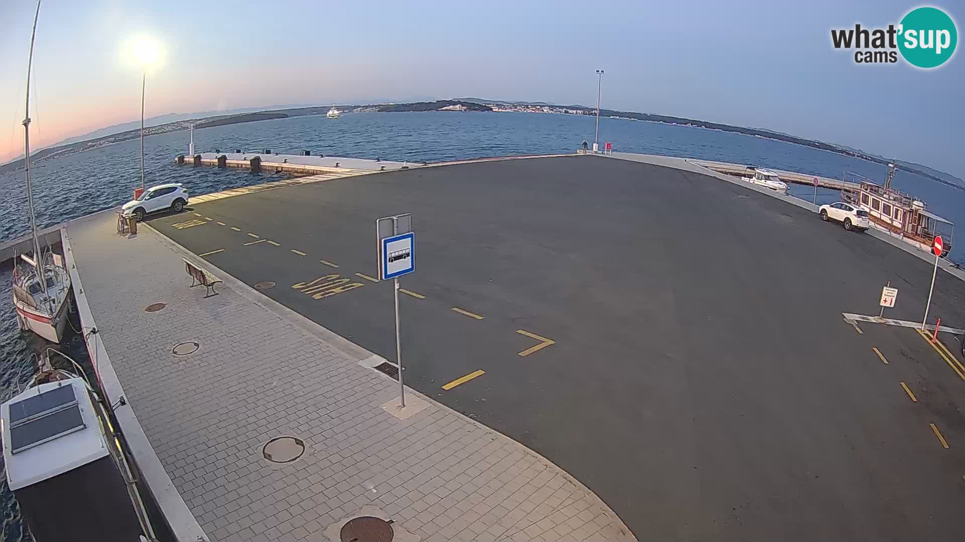 Tkon Live cam – ferry – Dalmatie – Croatie