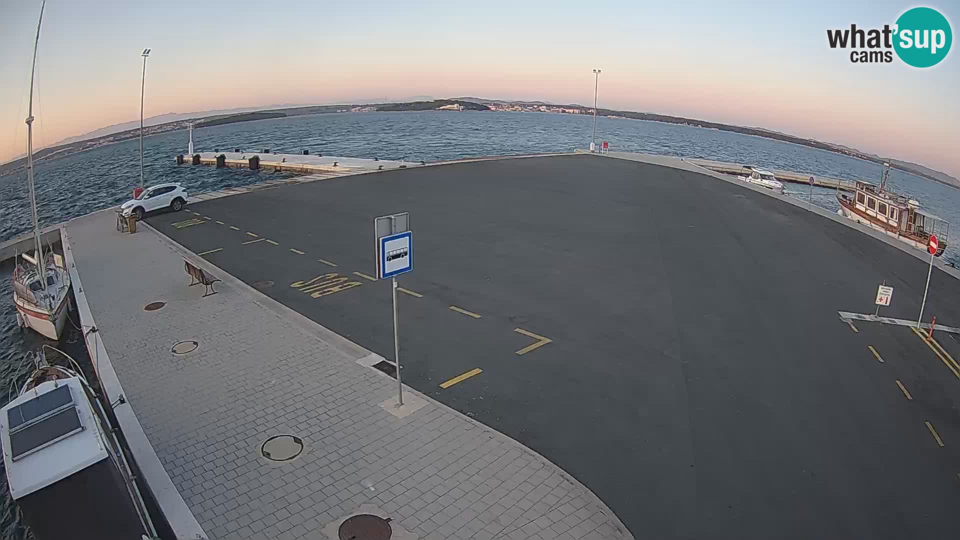 Tkon Live cam – ferry – Dalmatie – Croatie
