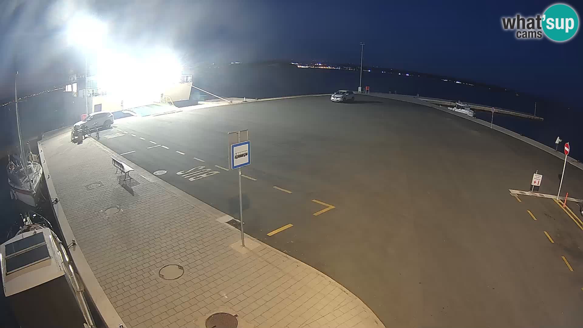 Tkon Live cam – ferry – Dalmatie – Croatie