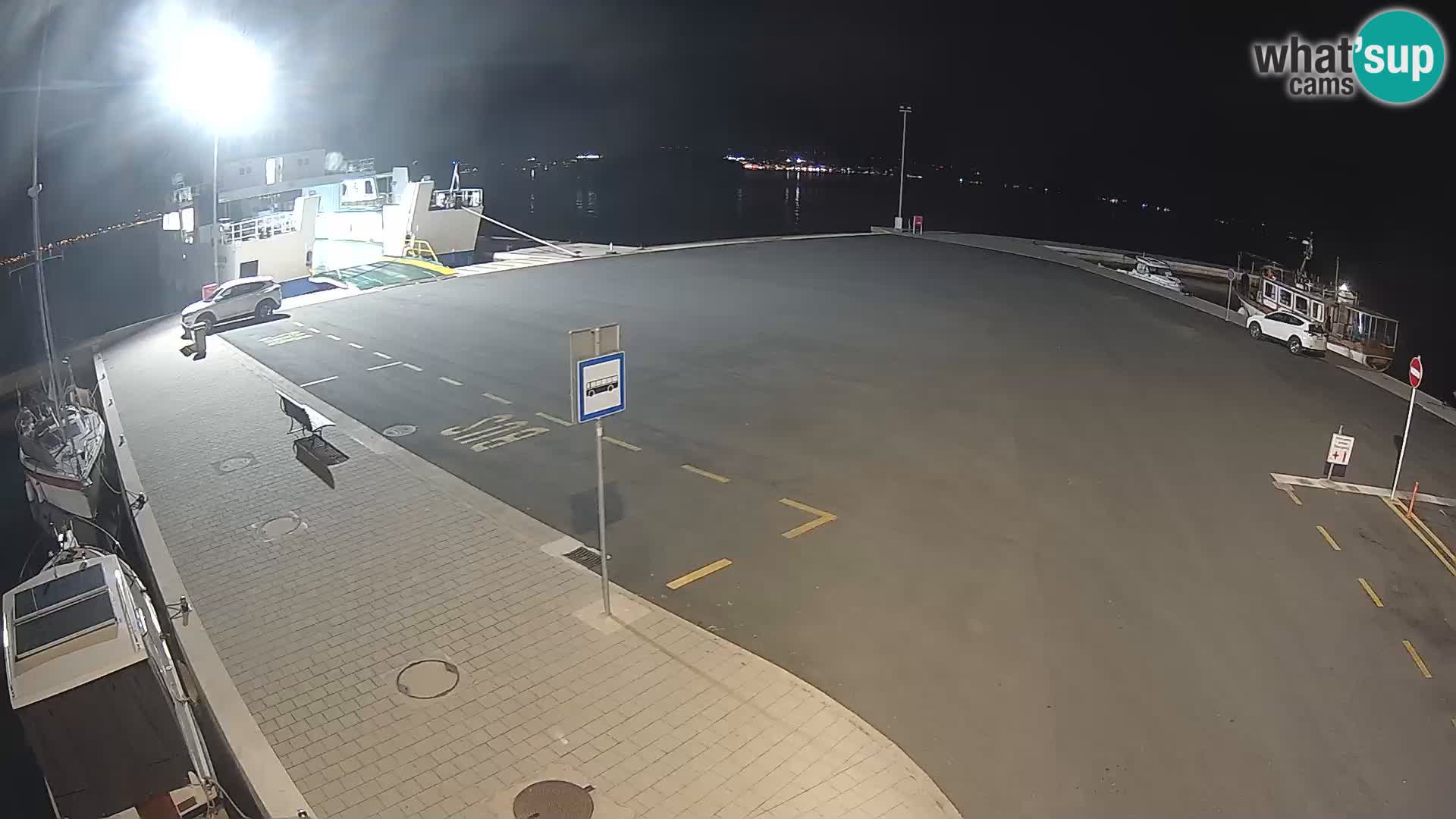 Tkon Live cam – ferry – Dalmatie – Croatie