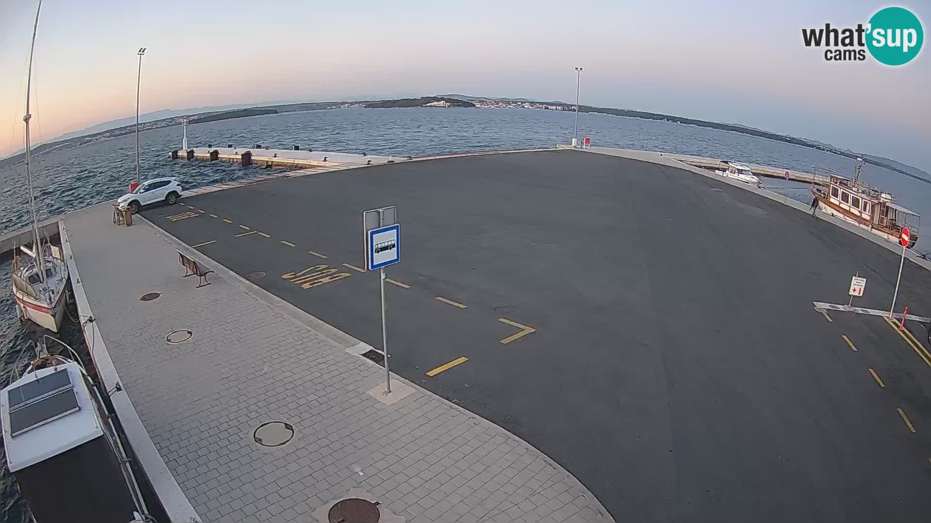 Tkon Live cam – ferry – Dalmatie – Croatie