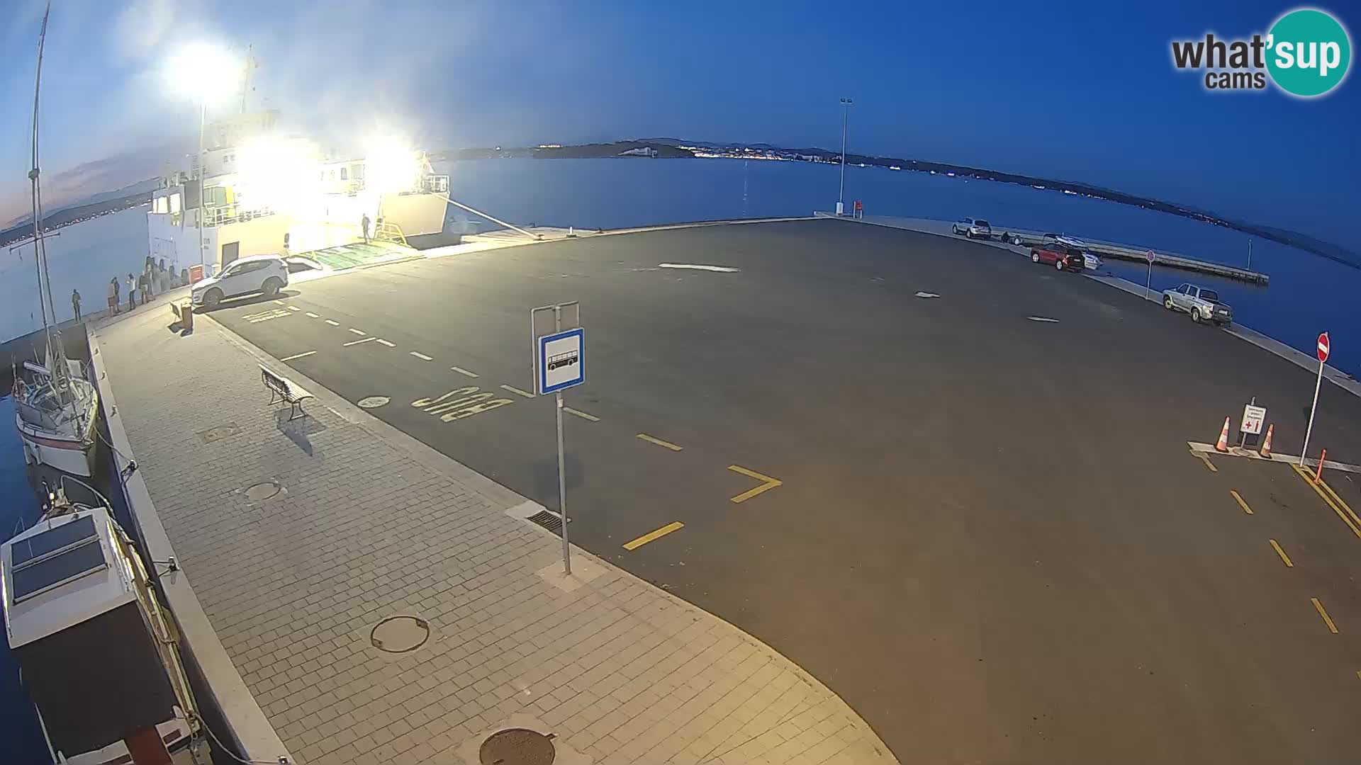 Tkon Live cam – ferry – Dalmatie – Croatie