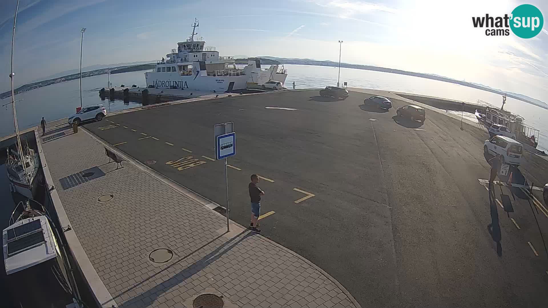 Tkon Live cam – ferry – Dalmatie – Croatie