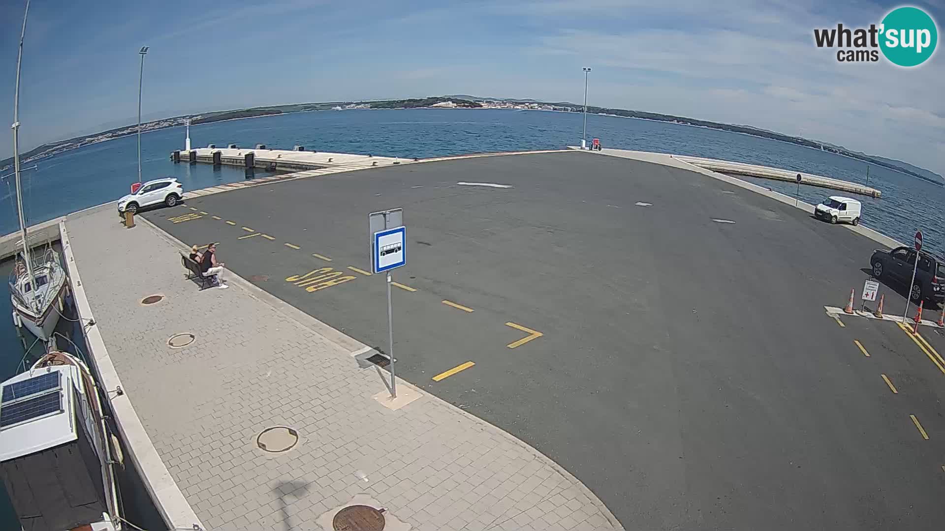 Tkon Live cam – ferry – Dalmatie – Croatie