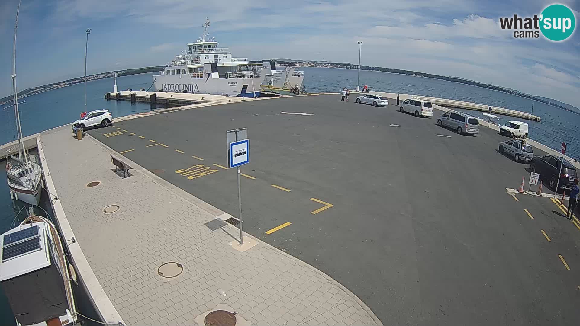 Tkon Live cam – ferry – Dalmatie – Croatie