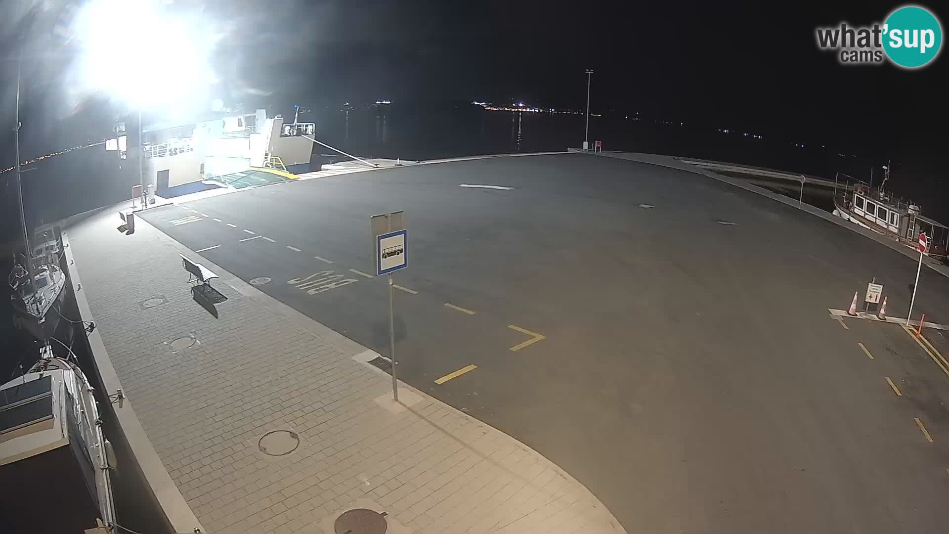 Tkon Live cam – ferry – Dalmatie – Croatie
