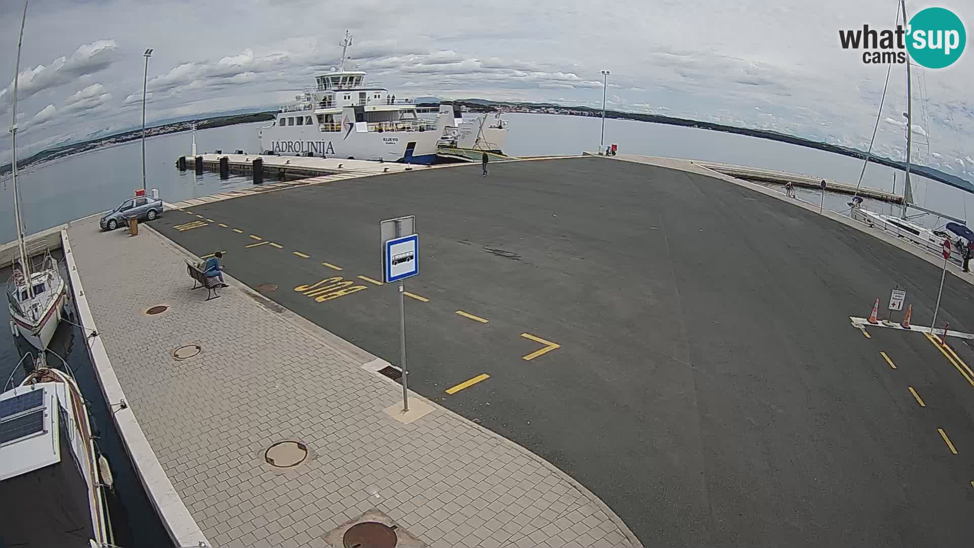 Tkon Live cam – ferry – Dalmatie – Croatie