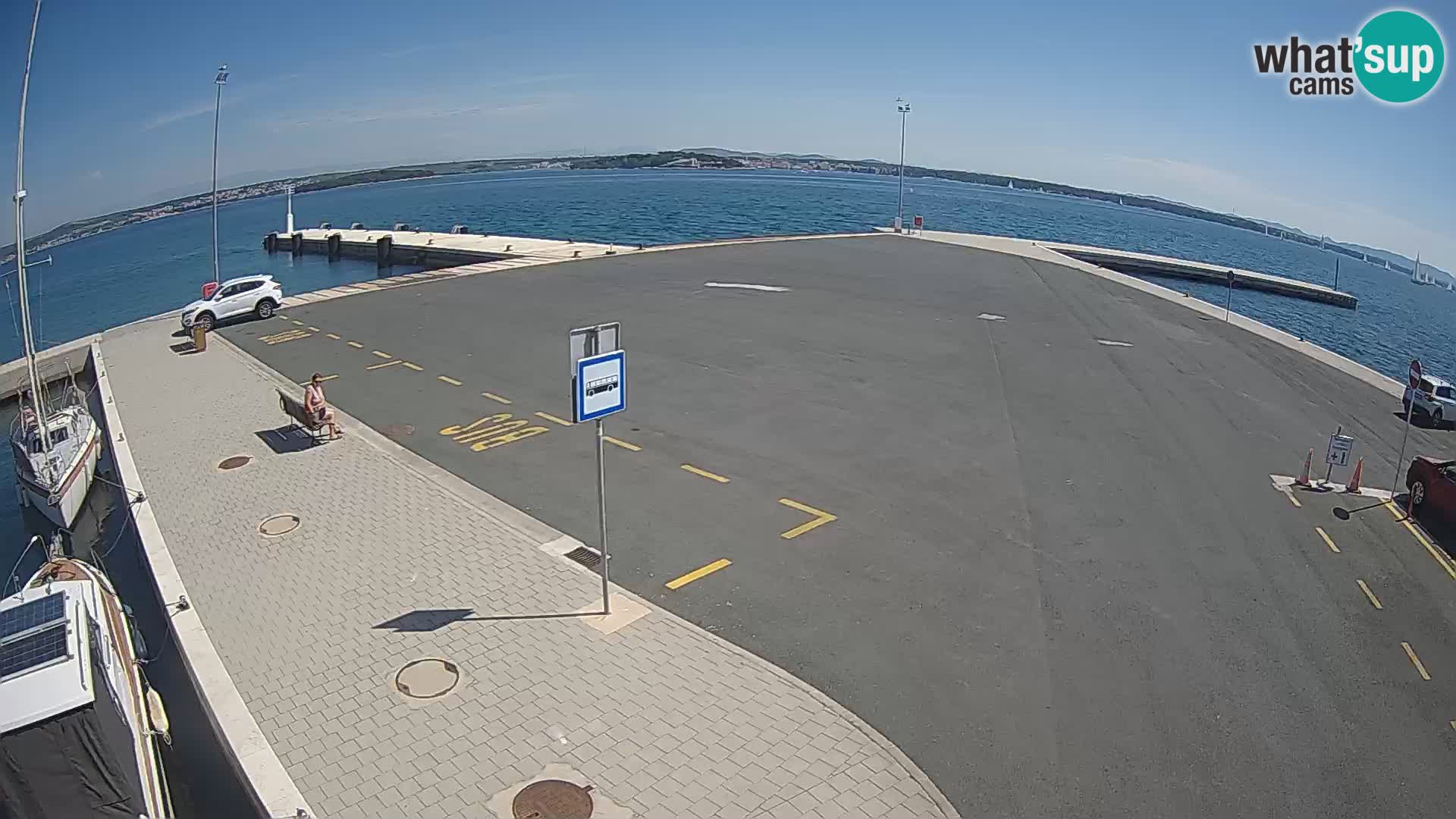 Tkon Live cam – ferry – Dalmatie – Croatie