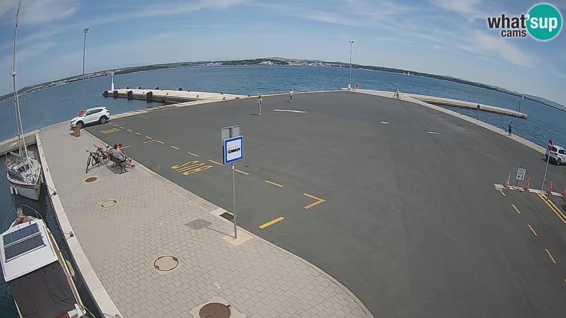 Tkon Live cam – ferry – Dalmatie – Croatie