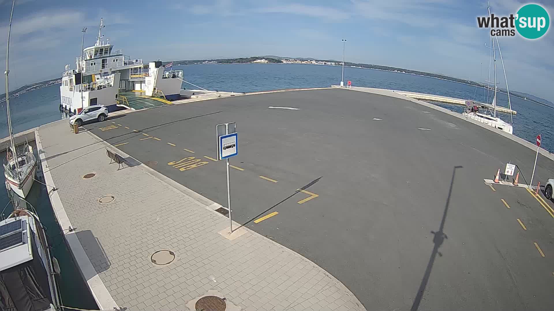 Tkon Live cam – ferry – Dalmatie – Croatie