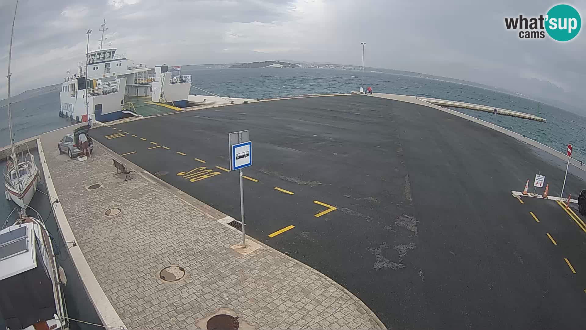 Tkon Live cam – ferry – Dalmatie – Croatie