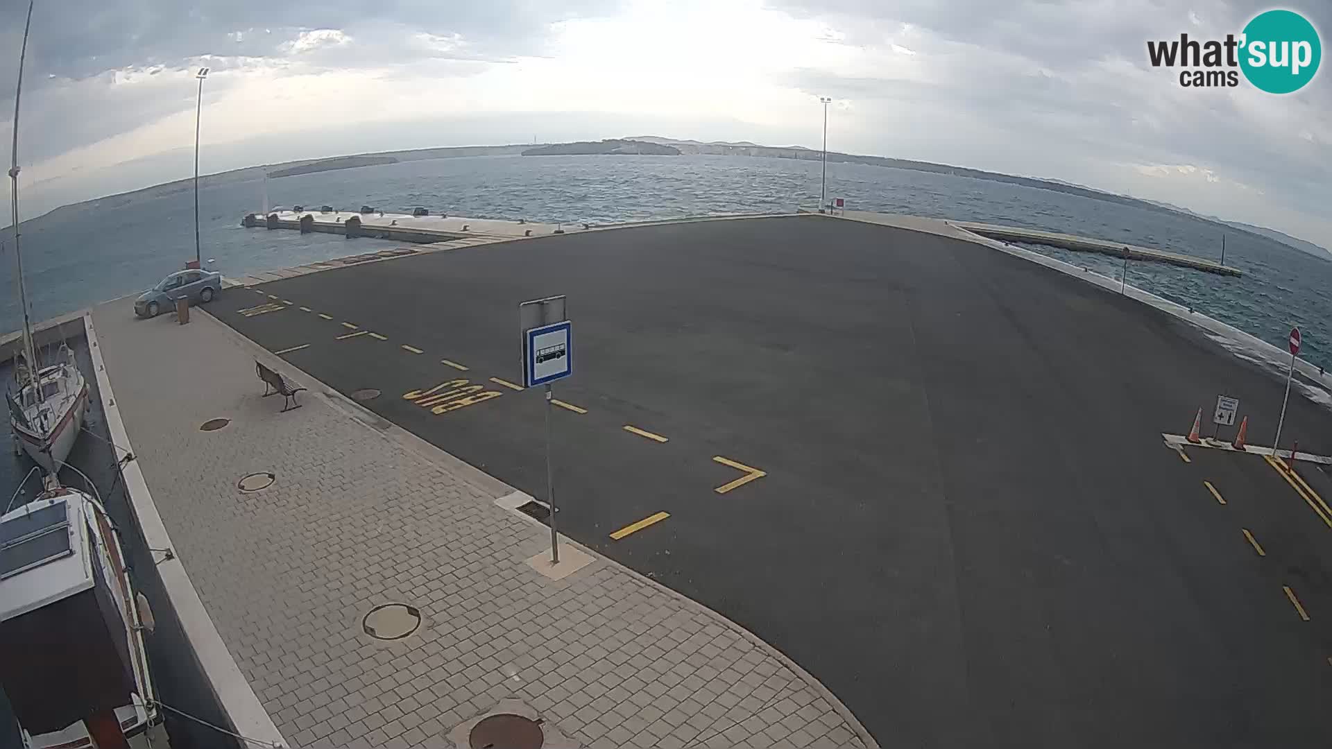 Tkon Live cam – ferry – Dalmatie – Croatie