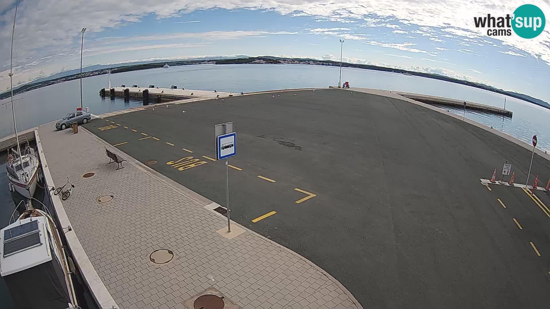 Tkon Live cam – ferry – Dalmatie – Croatie