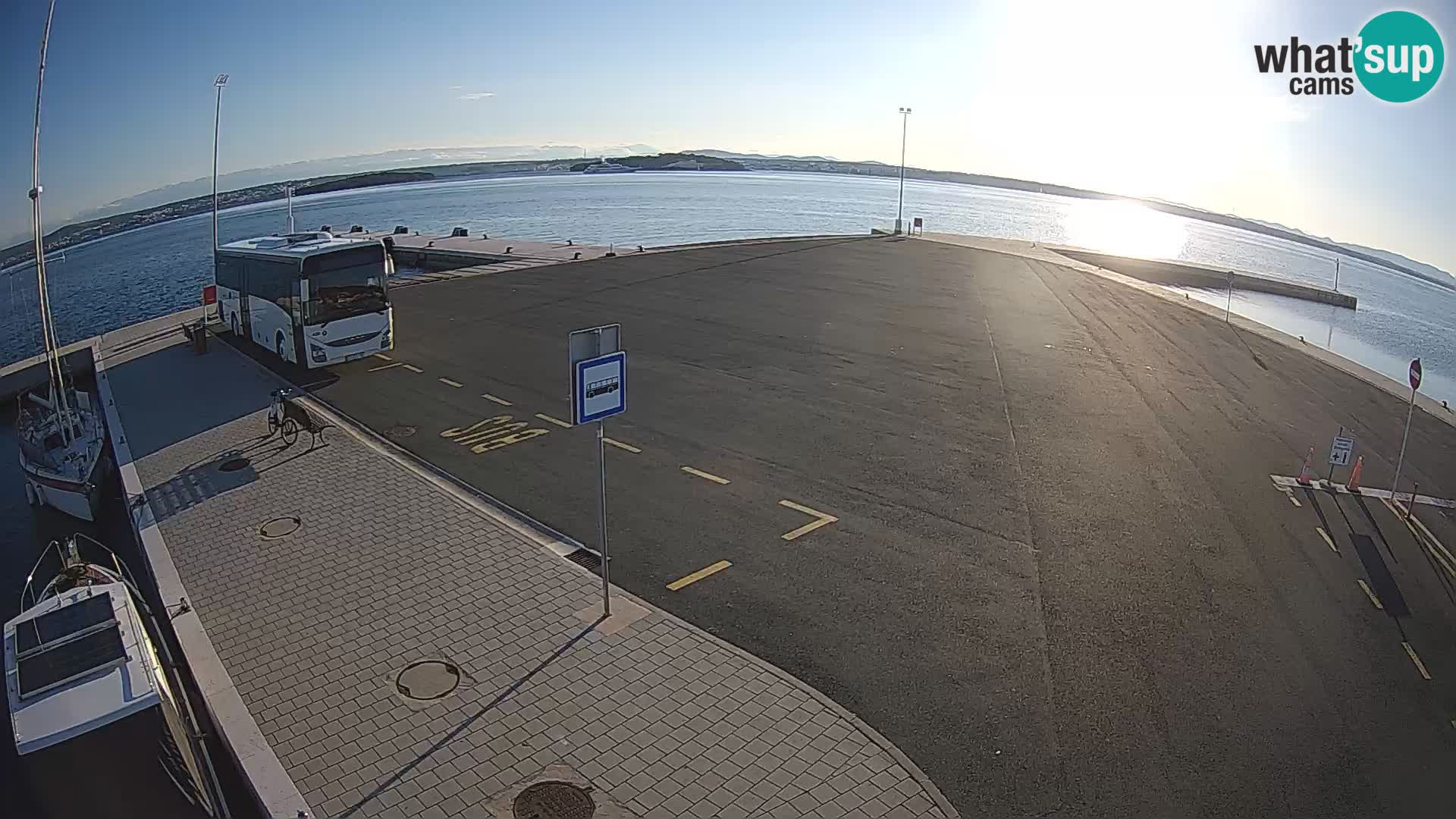 Tkon Live cam – ferry – Dalmatie – Croatie