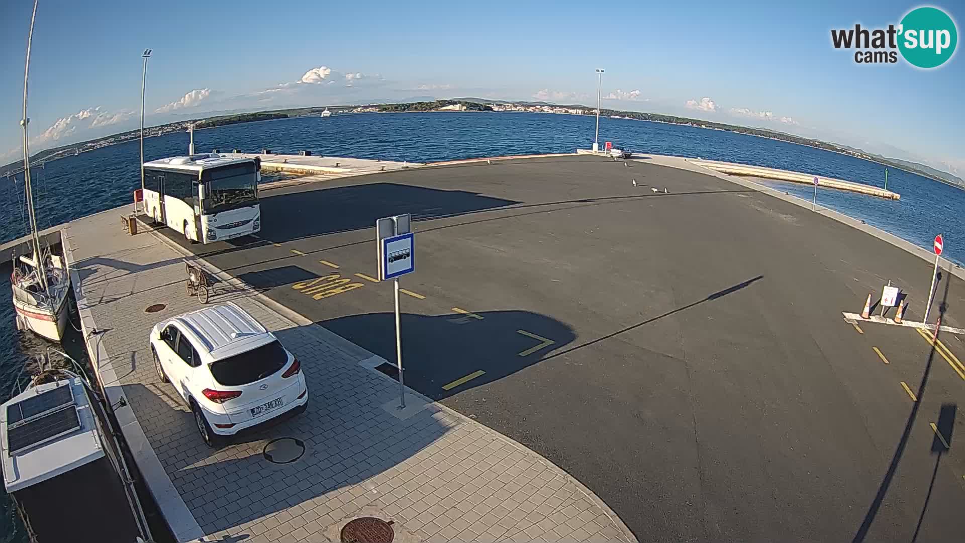 Tkon Live cam – ferry – Dalmatie – Croatie