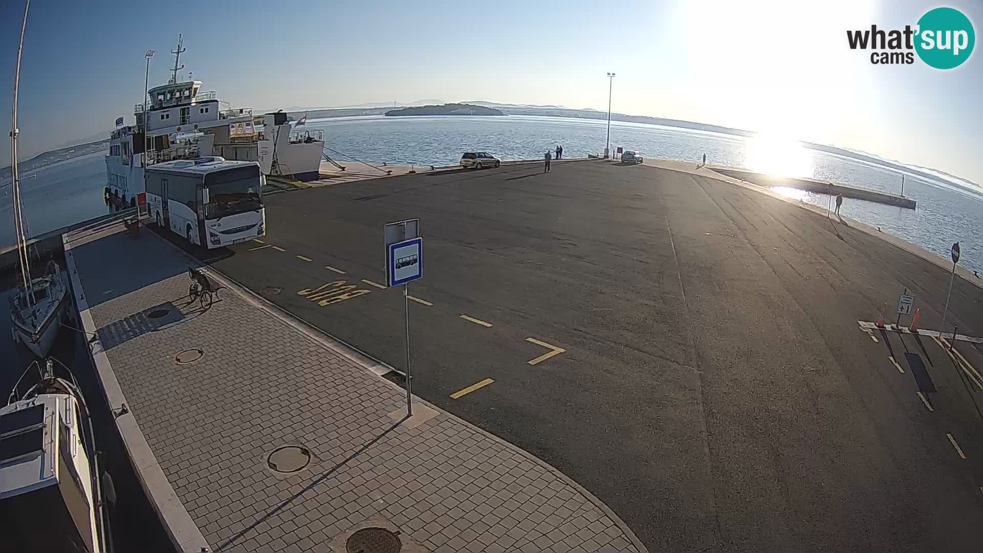 Tkon Live cam – ferry – Dalmatie – Croatie