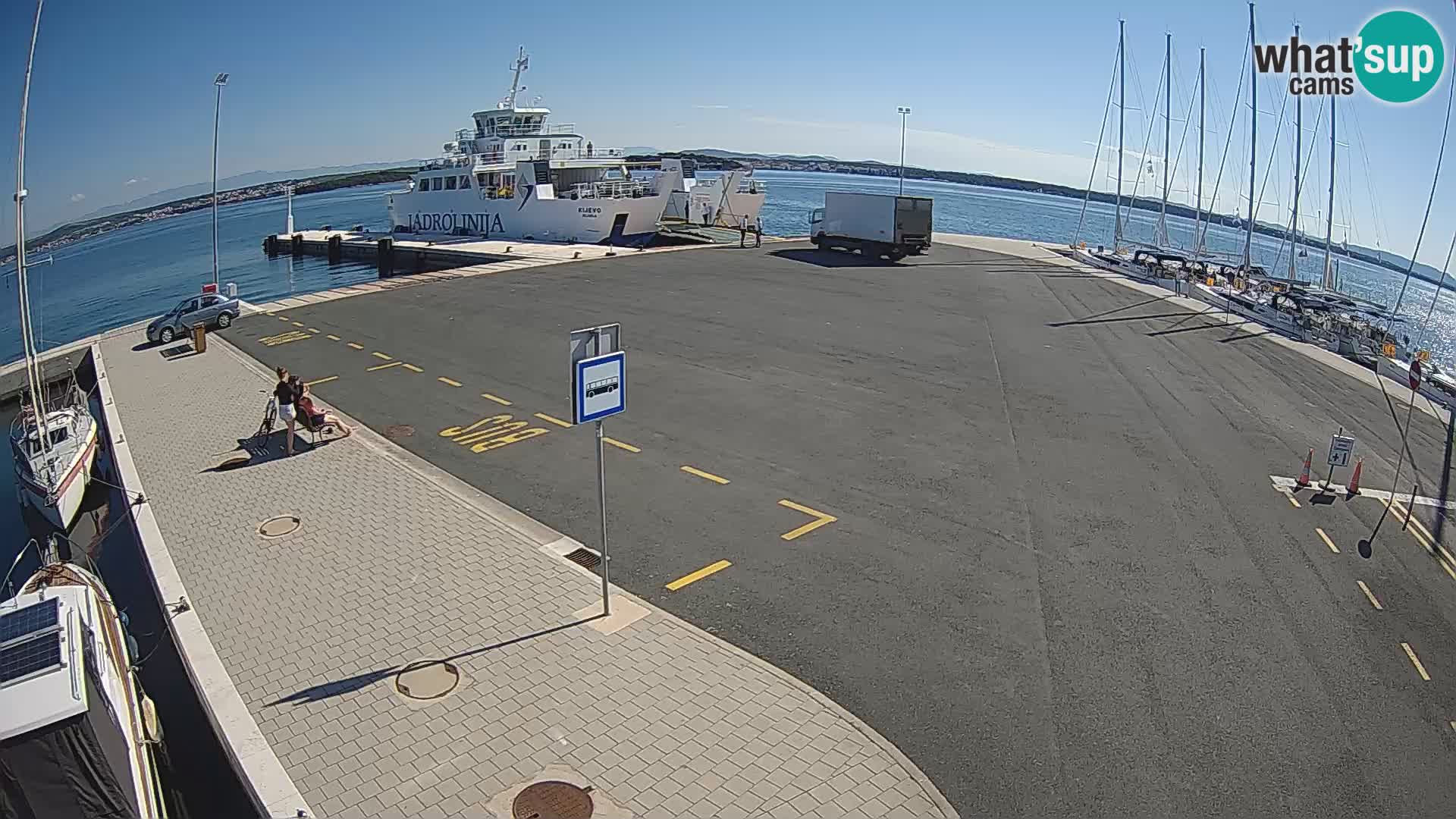 Tkon Live cam – ferry – Dalmatie – Croatie