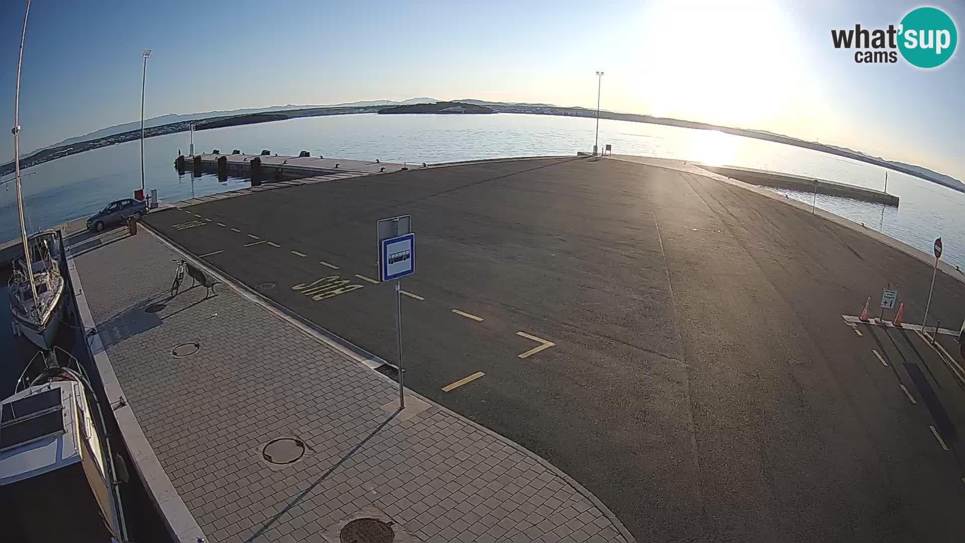 Tkon Live cam – ferry – Dalmatie – Croatie