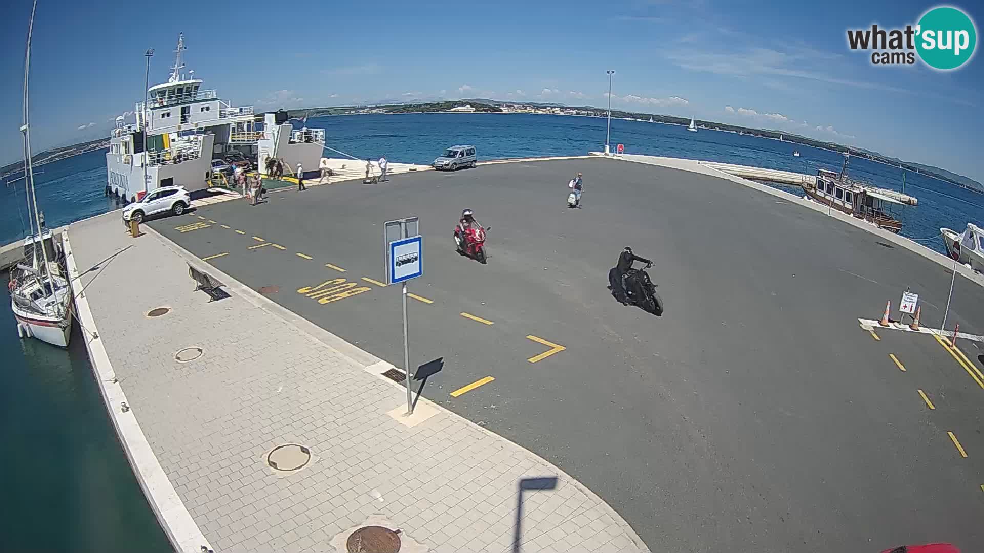 Tkon Live cam – ferry – Dalmatie – Croatie