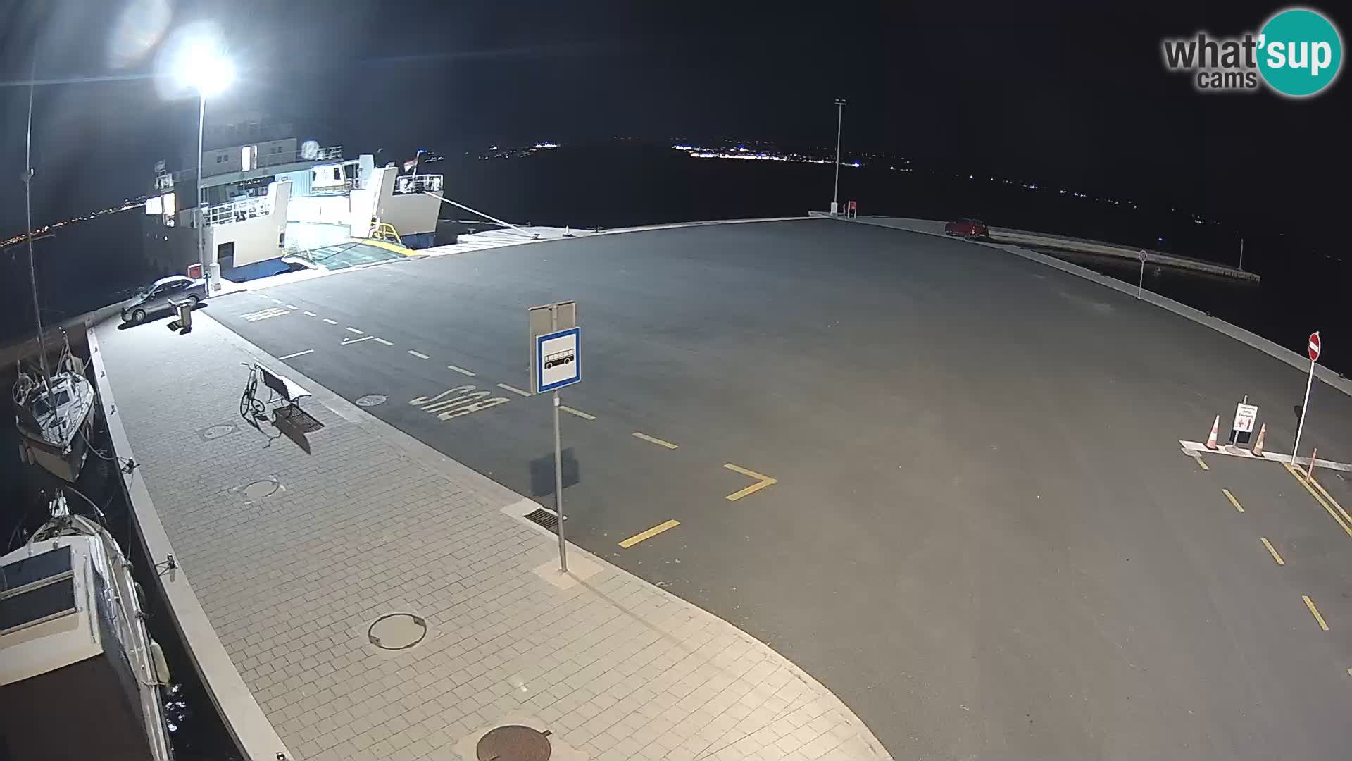 Tkon Live cam – ferry – Dalmatie – Croatie