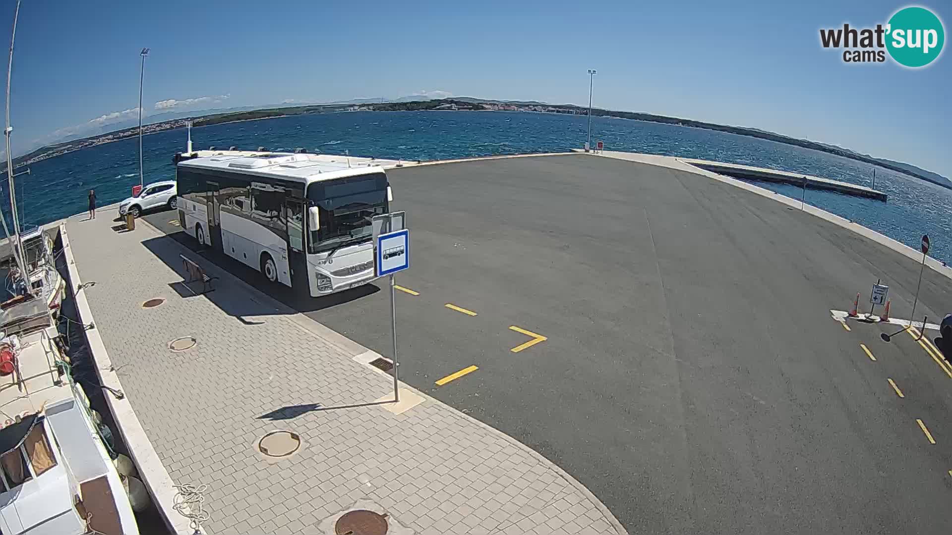 Tkon Live cam – ferry – Dalmatie – Croatie