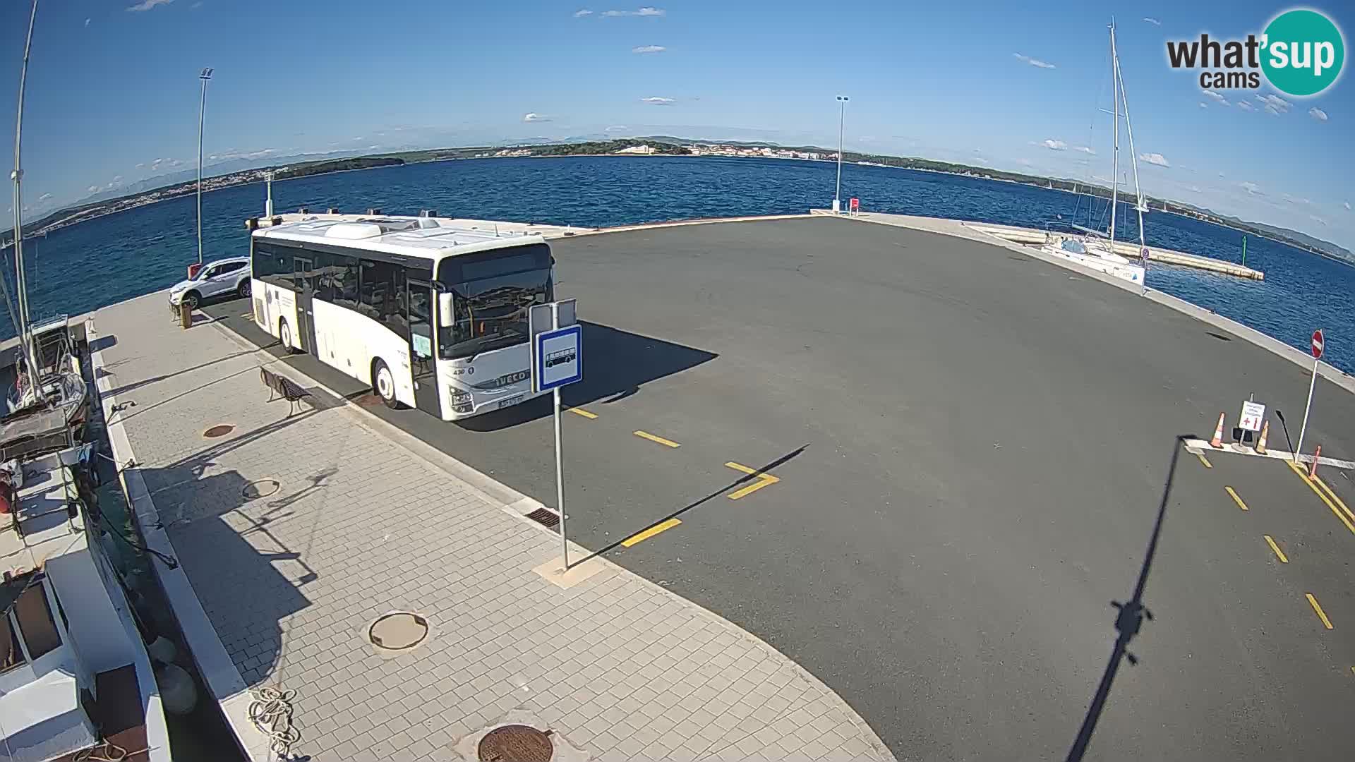 Tkon Live cam – ferry – Dalmatie – Croatie