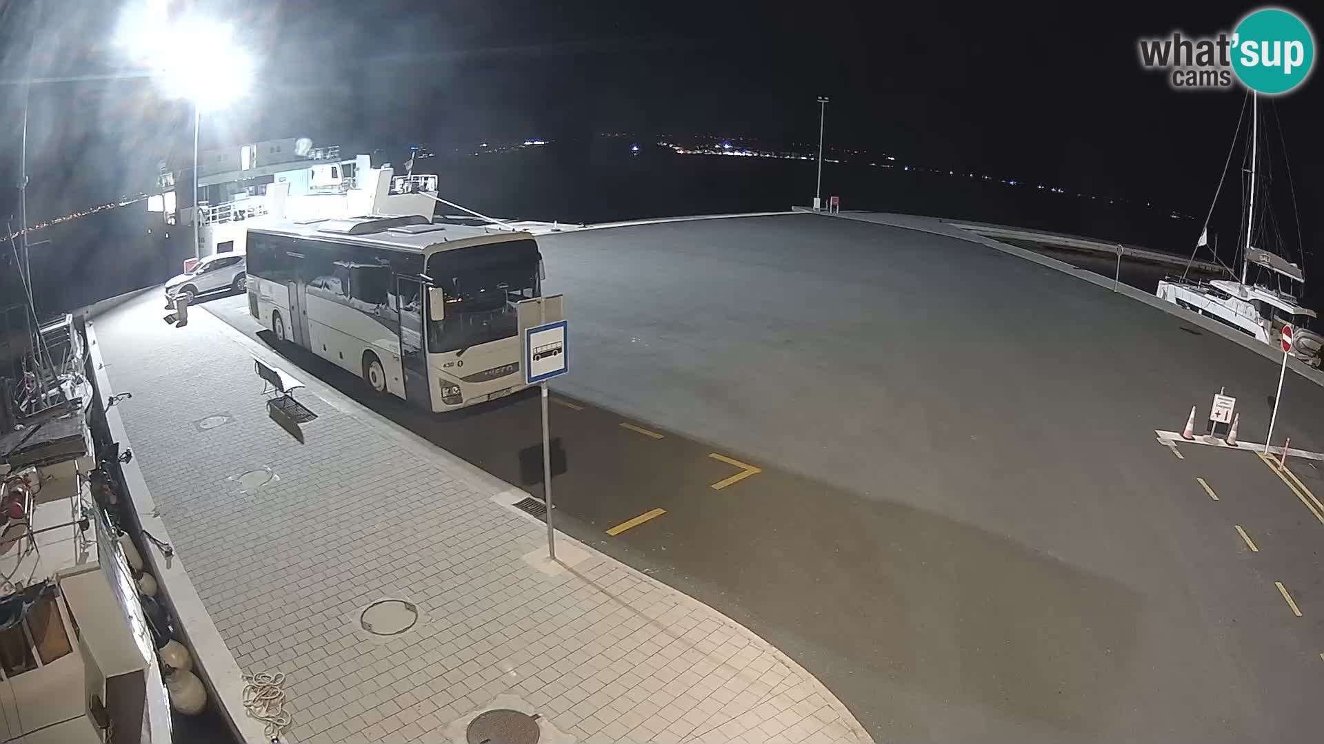 Tkon Live cam – ferry – Dalmatie – Croatie