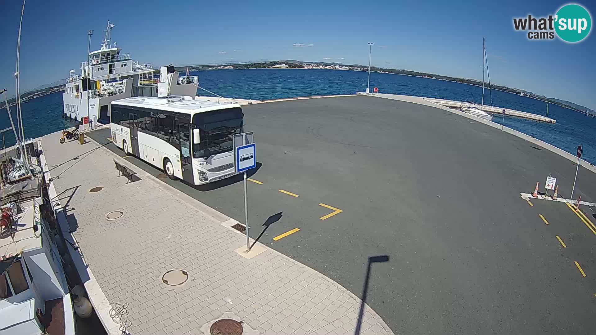 Tkon Live cam – ferry – Dalmatie – Croatie