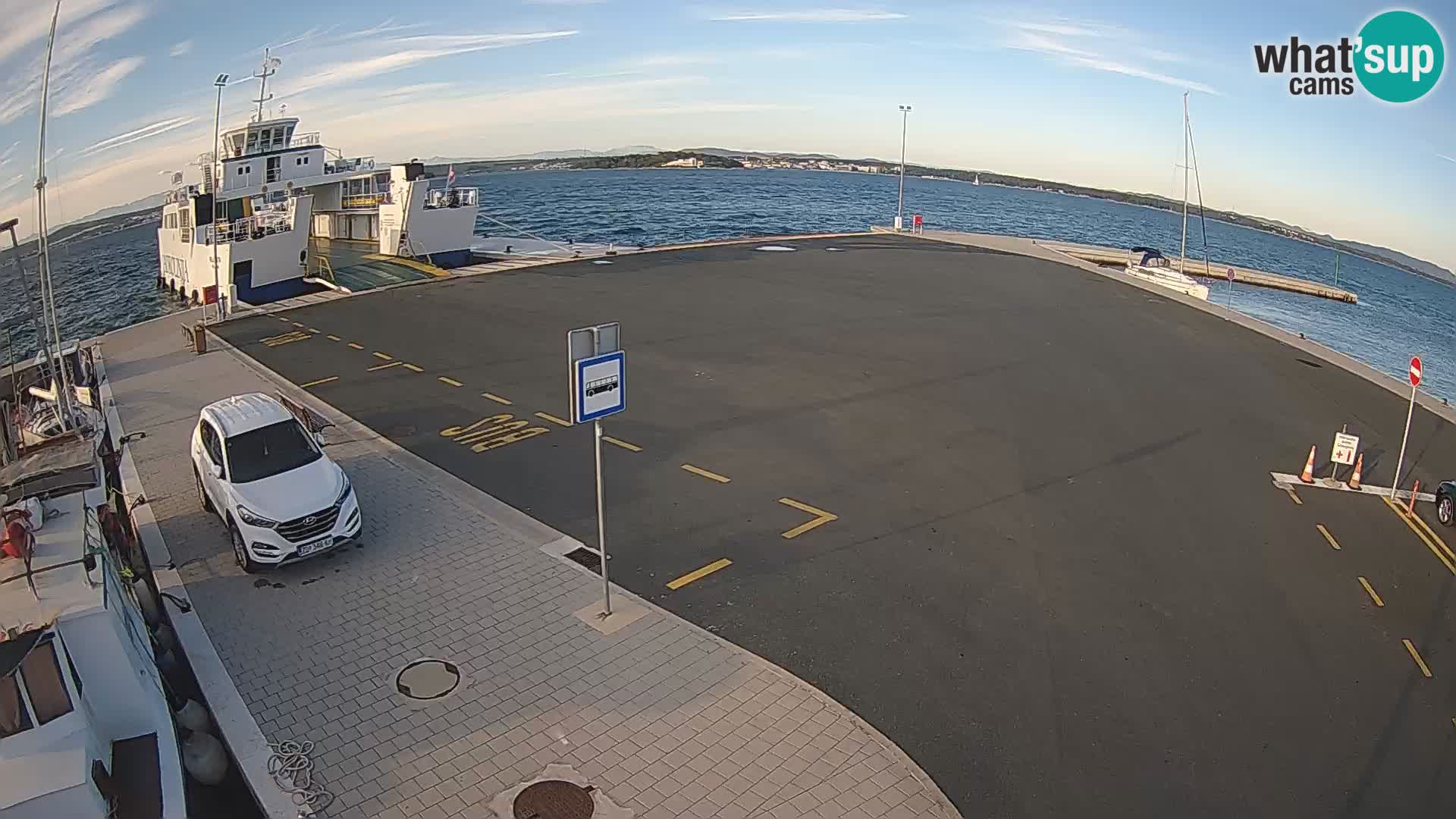 Tkon Live cam – ferry – Dalmatie – Croatie