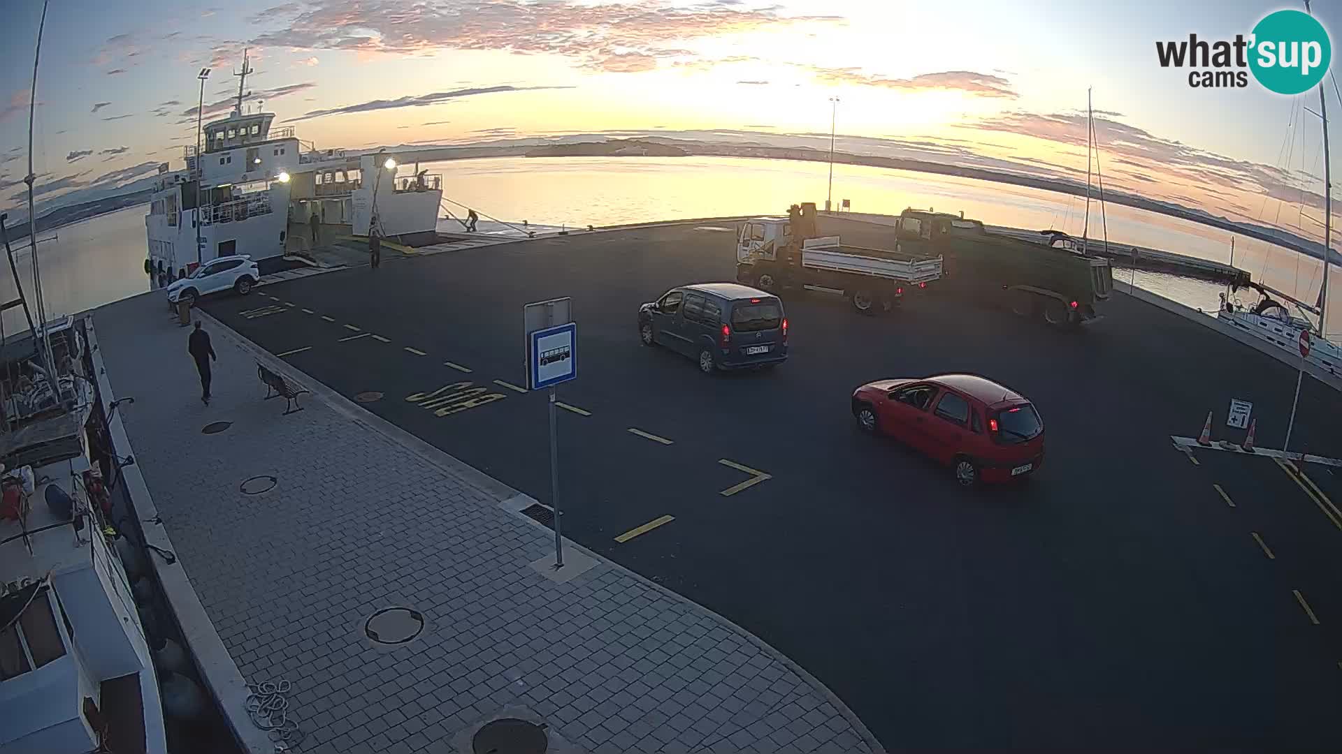 Tkon Live cam – ferry – Dalmatie – Croatie