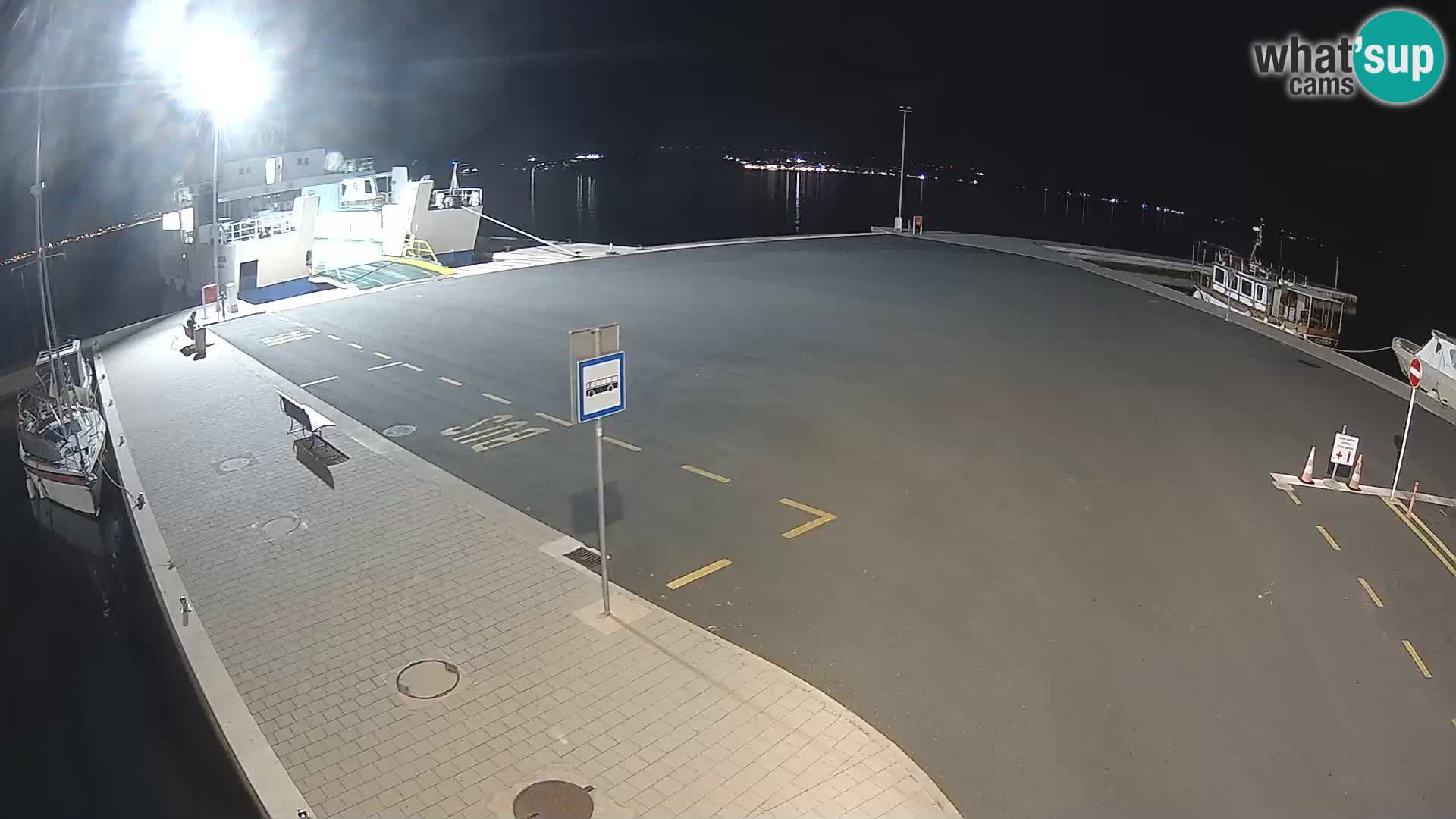 Tkon v živo – trajekt – Dalmacija – Hrvaška