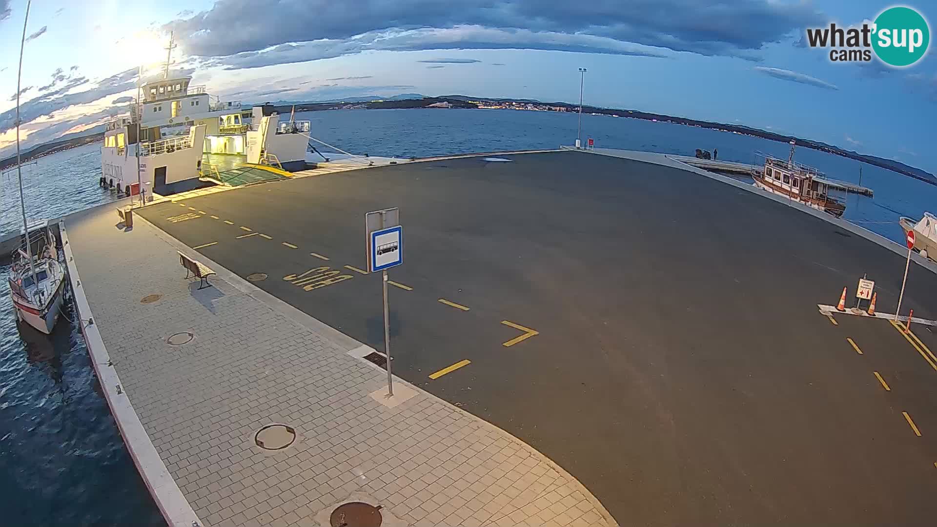Tkon Live cam – ferry – Dalmatie – Croatie