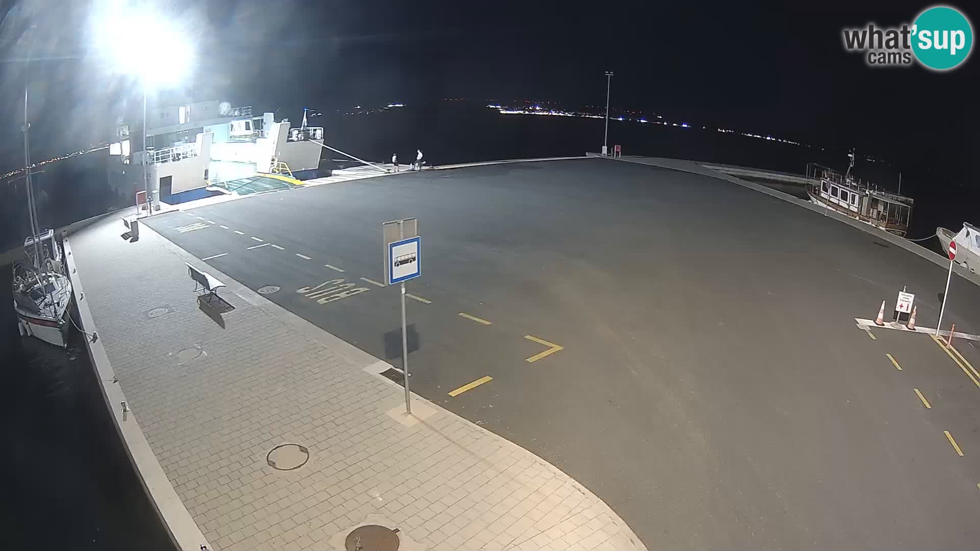 Tkon Live cam – ferry – Dalmatie – Croatie