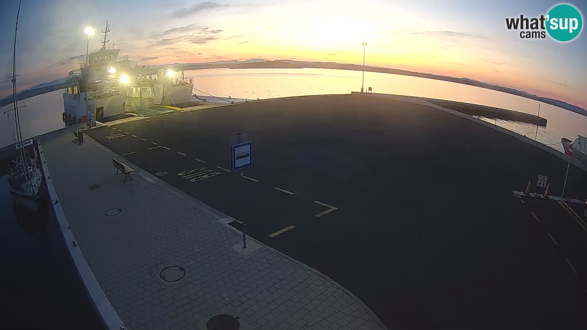Tkon Live cam – ferry – Dalmatie – Croatie