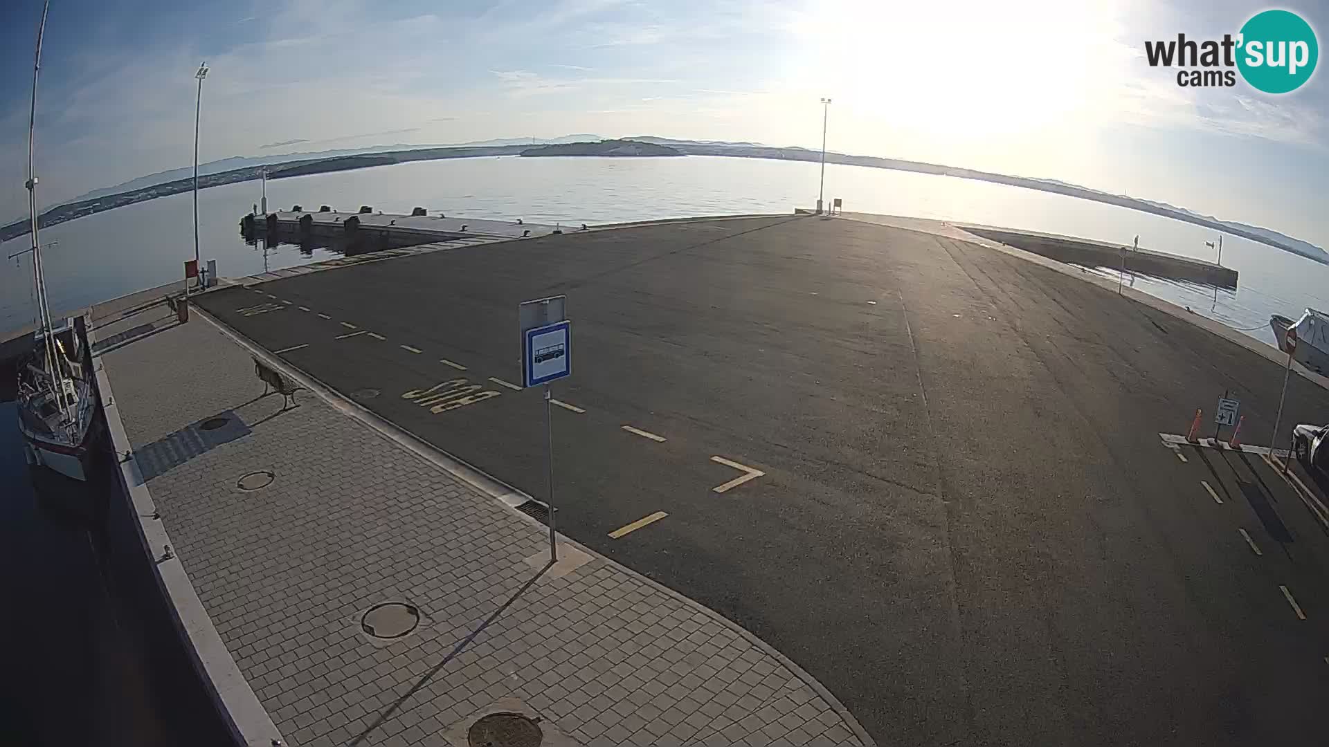 Tkon Live cam – ferry – Dalmatie – Croatie